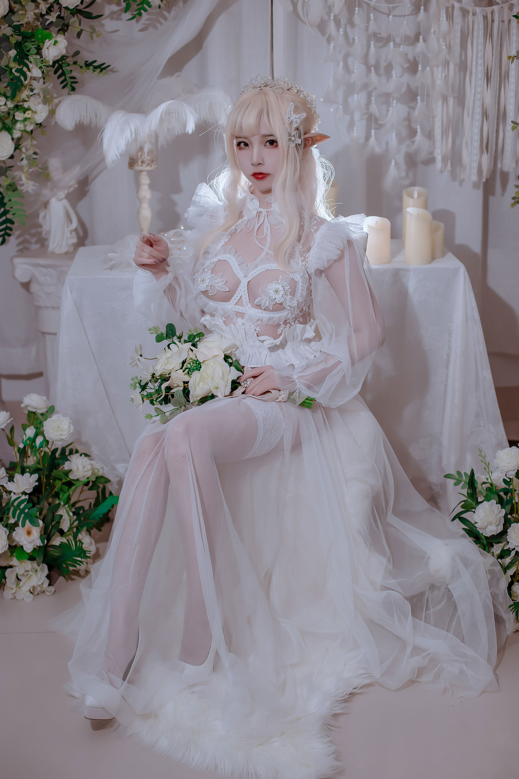 [网红COSER写真] 人气Coser二佐Nisa - 精灵公主第3张