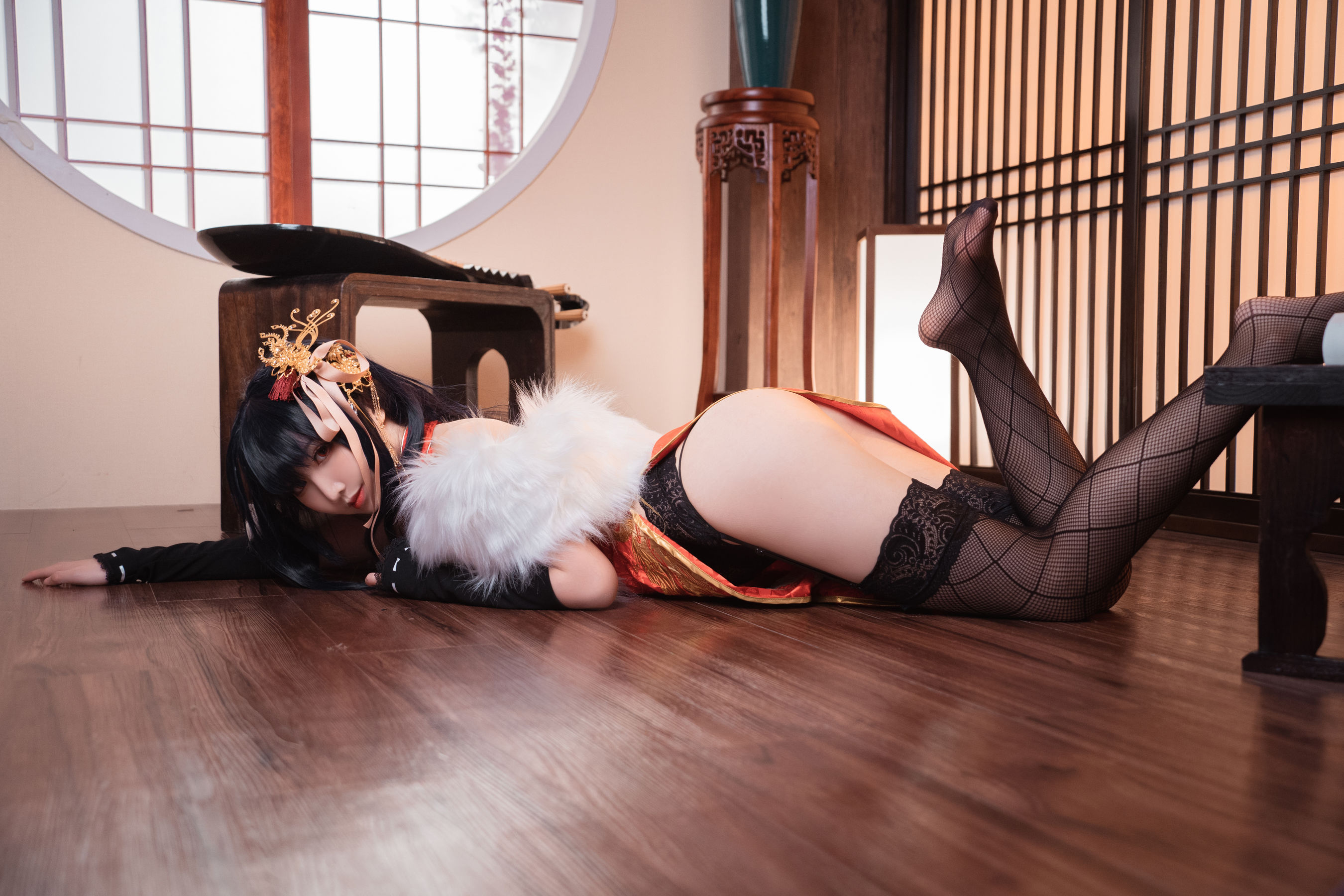 [COS福利] 可爱人气Coser面饼仙儿 - 大凤旗袍第11张