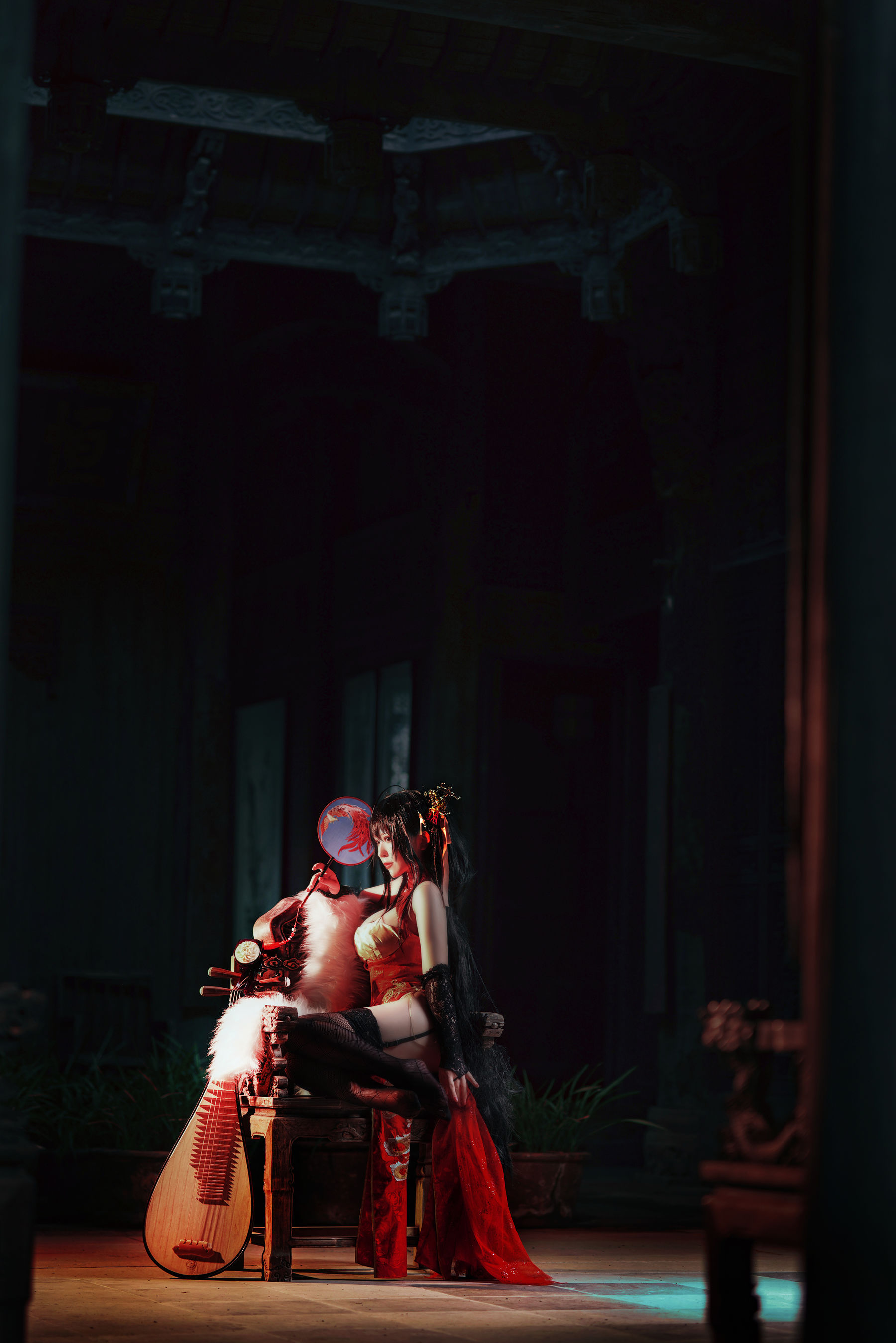 [网红COSER写真] 半半子 - 大凤旗袍第8张