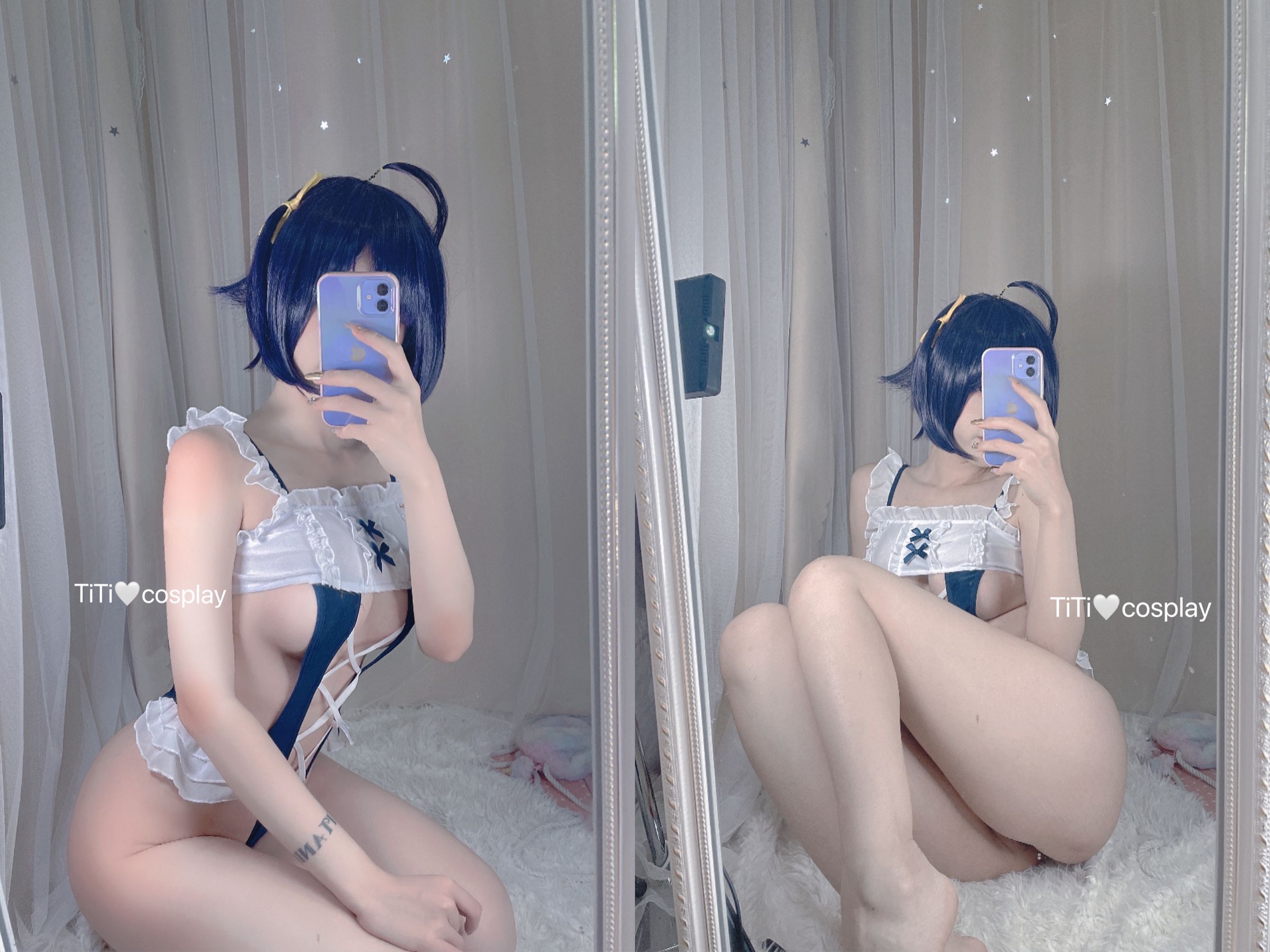 [福利COS] 钛合金大粑粑 - 女仆自拍第2张