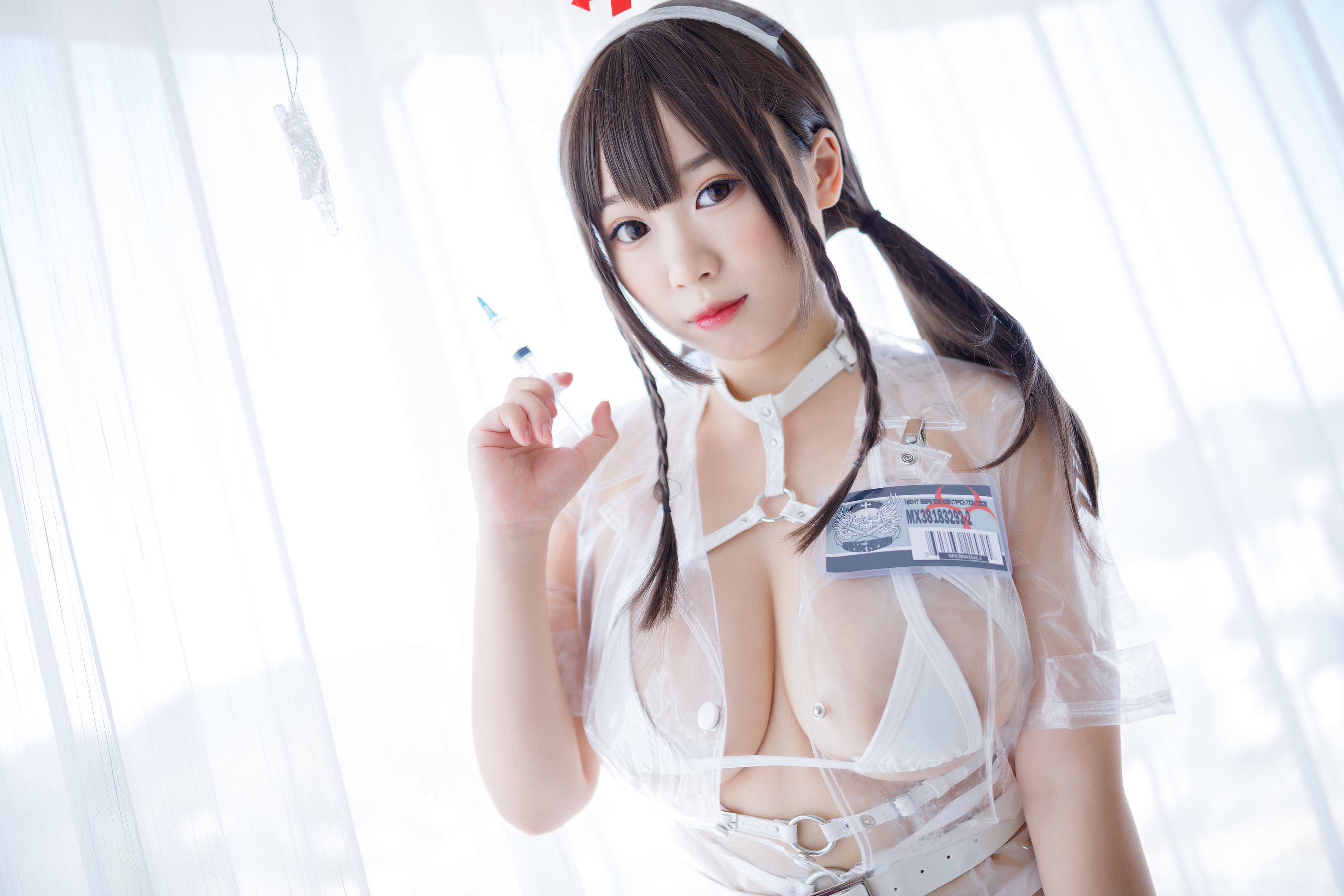 [福利COS] 胡桃猫Kurumineko - 透明护士第8张