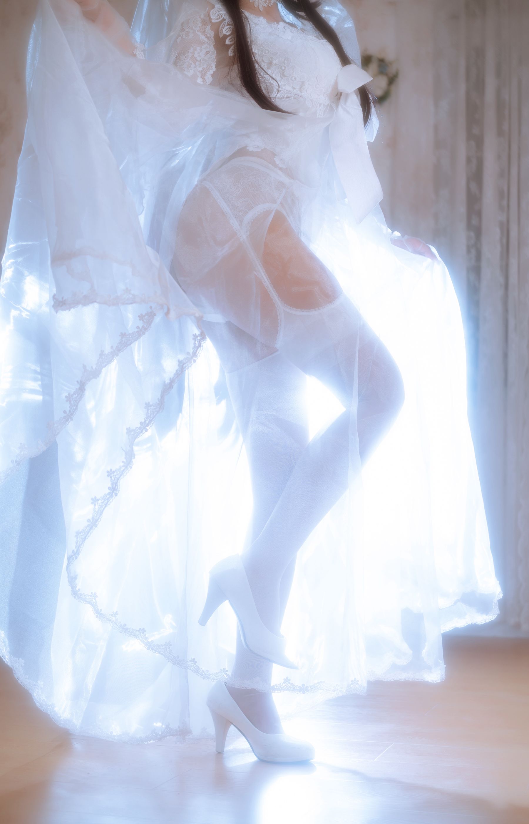 [福利COS] 白嫩美少女鬼畜瑶 - 婚纱第13张