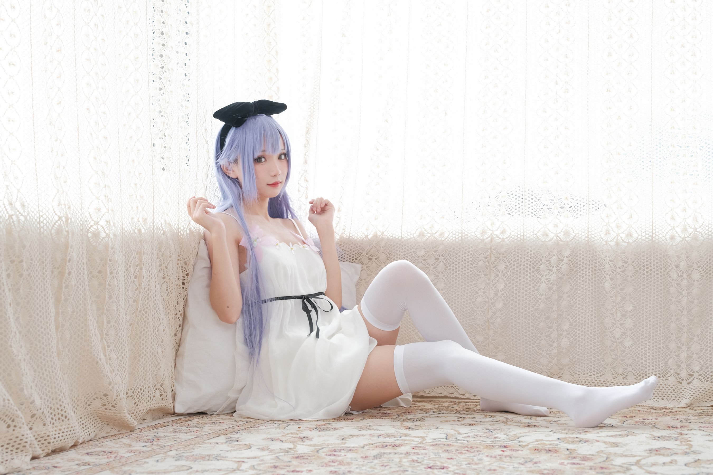 [福利COS] 花柒Hana - 独角兽清凉阅读时光第8张