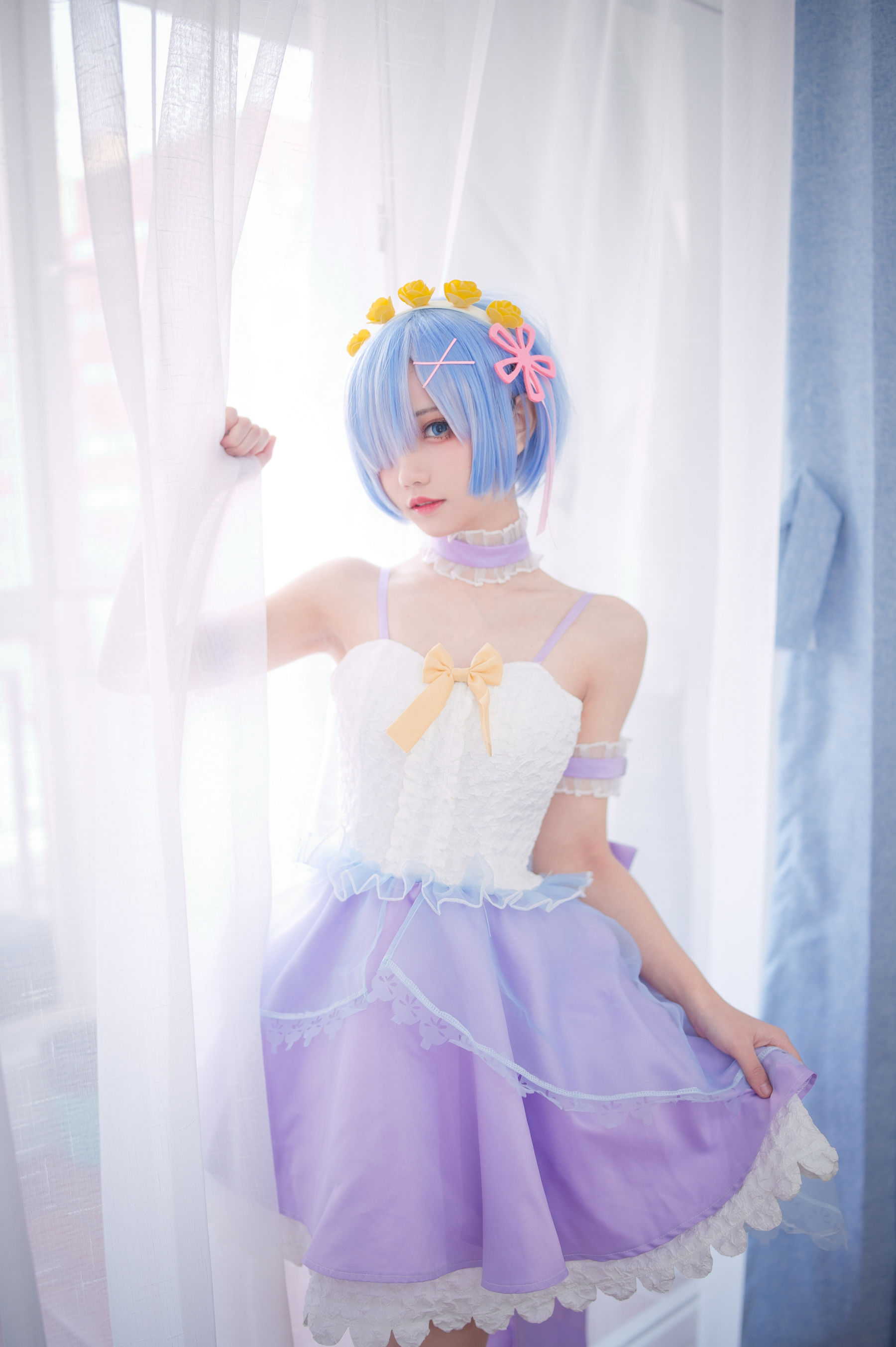 [福利COS] 花柒Hana - 天使蕾姆第6张