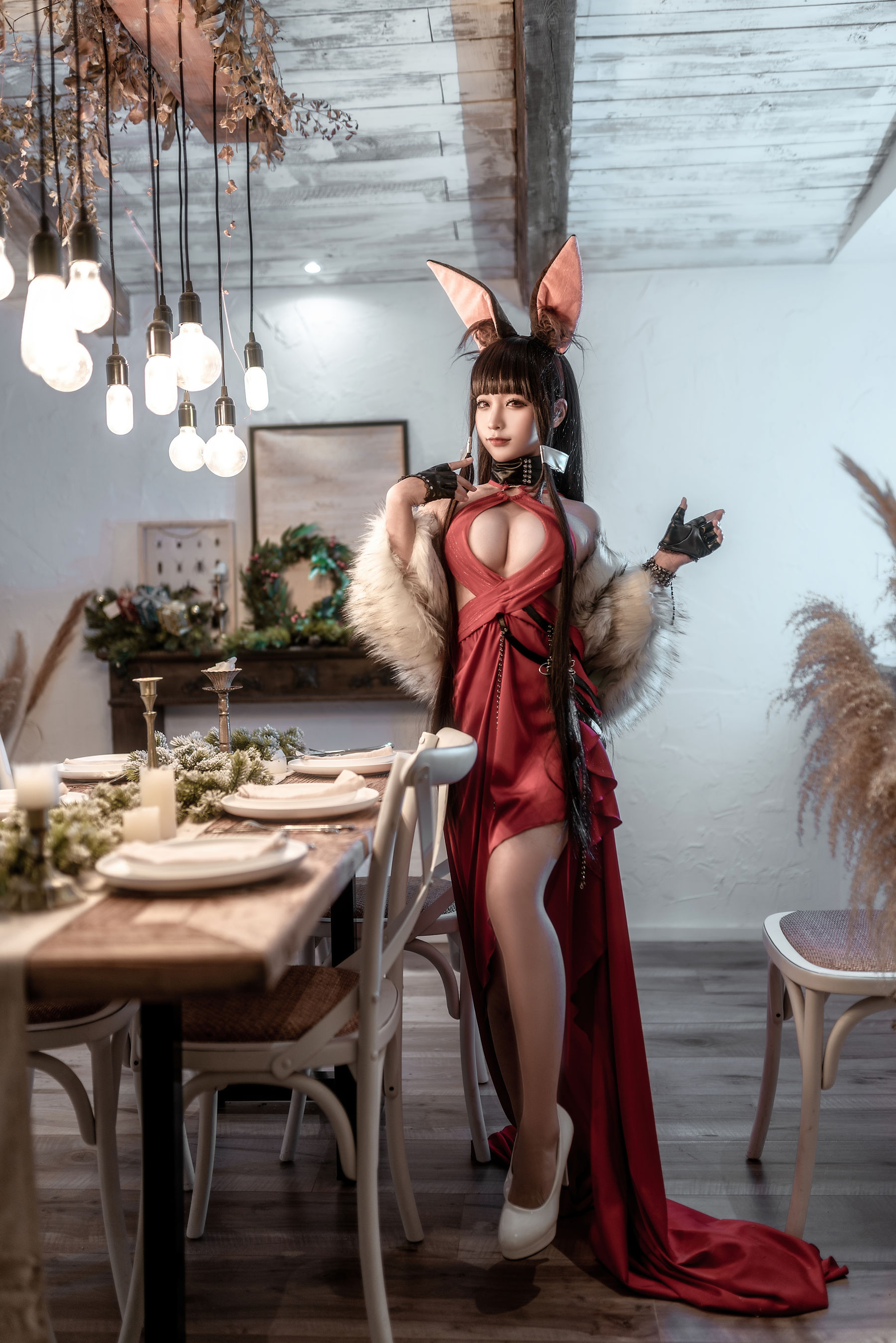 [福利COS] 动漫博主蠢沫沫 - 碧蓝航线 赤城第1张