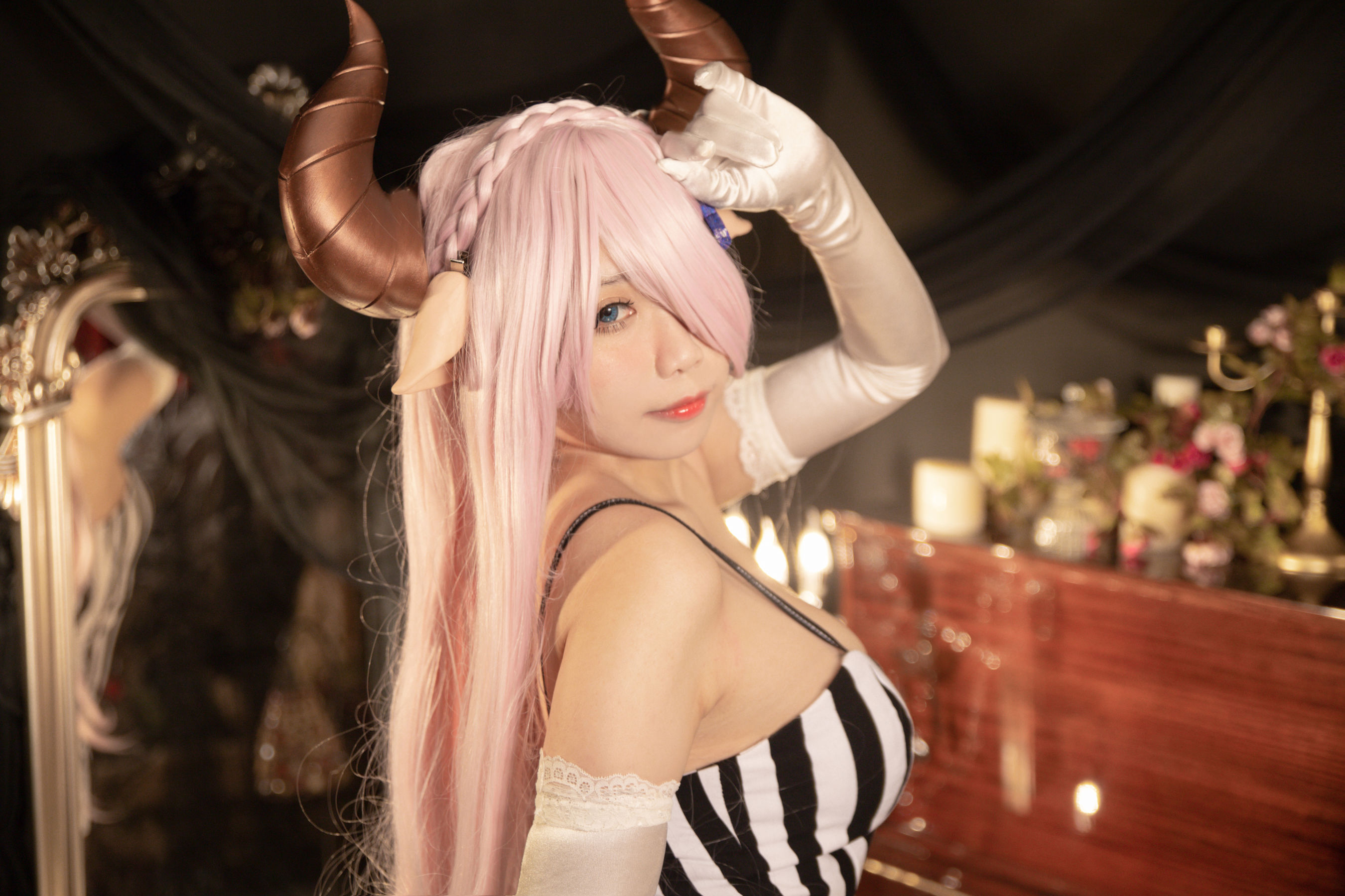 [网红COS] 贞子蜜桃 - 娜露梅亚礼服第8张