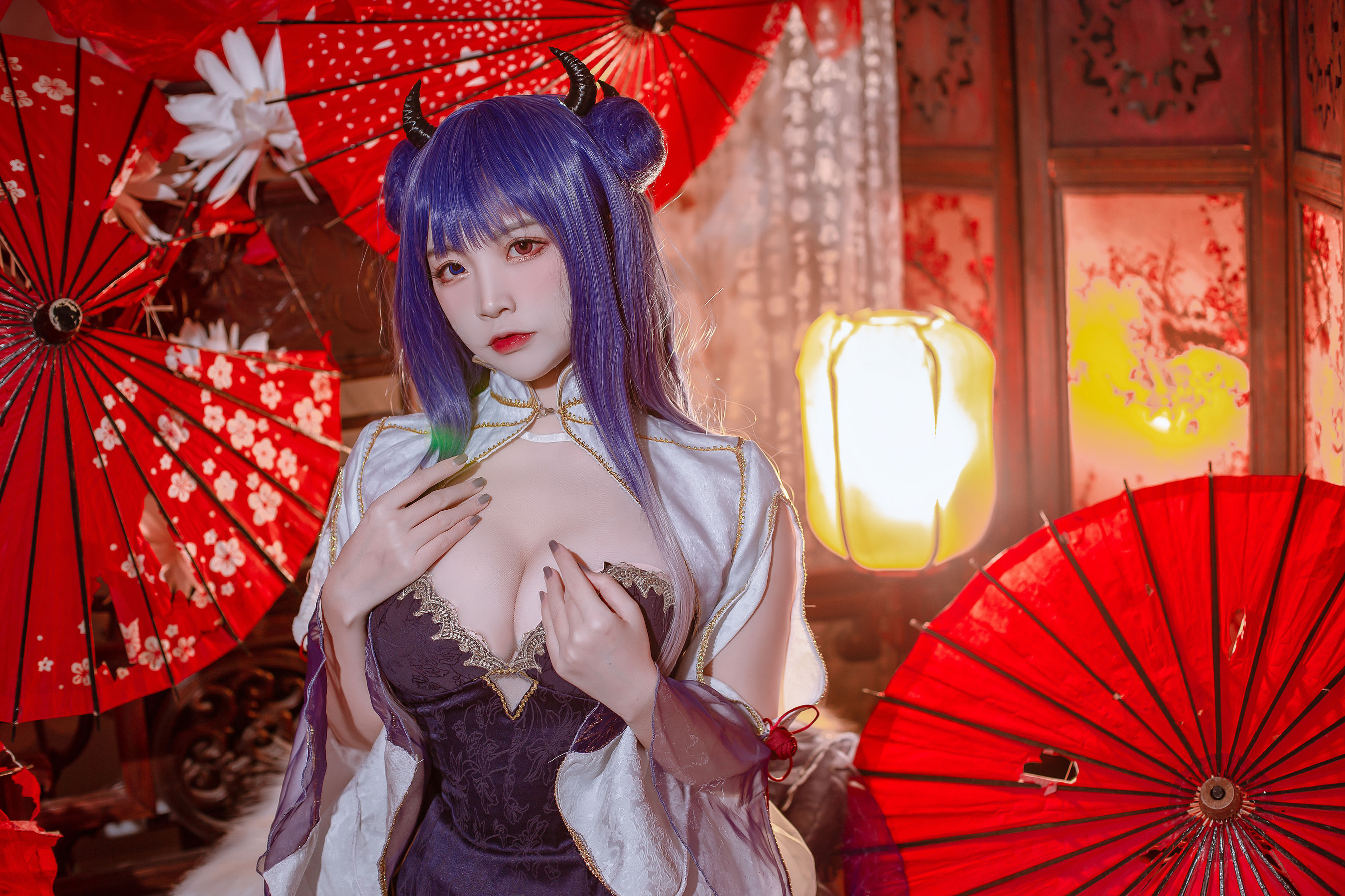 [福利COS] 人气Coser二佐Nisa - 碧蓝 伊吹旗袍第9张