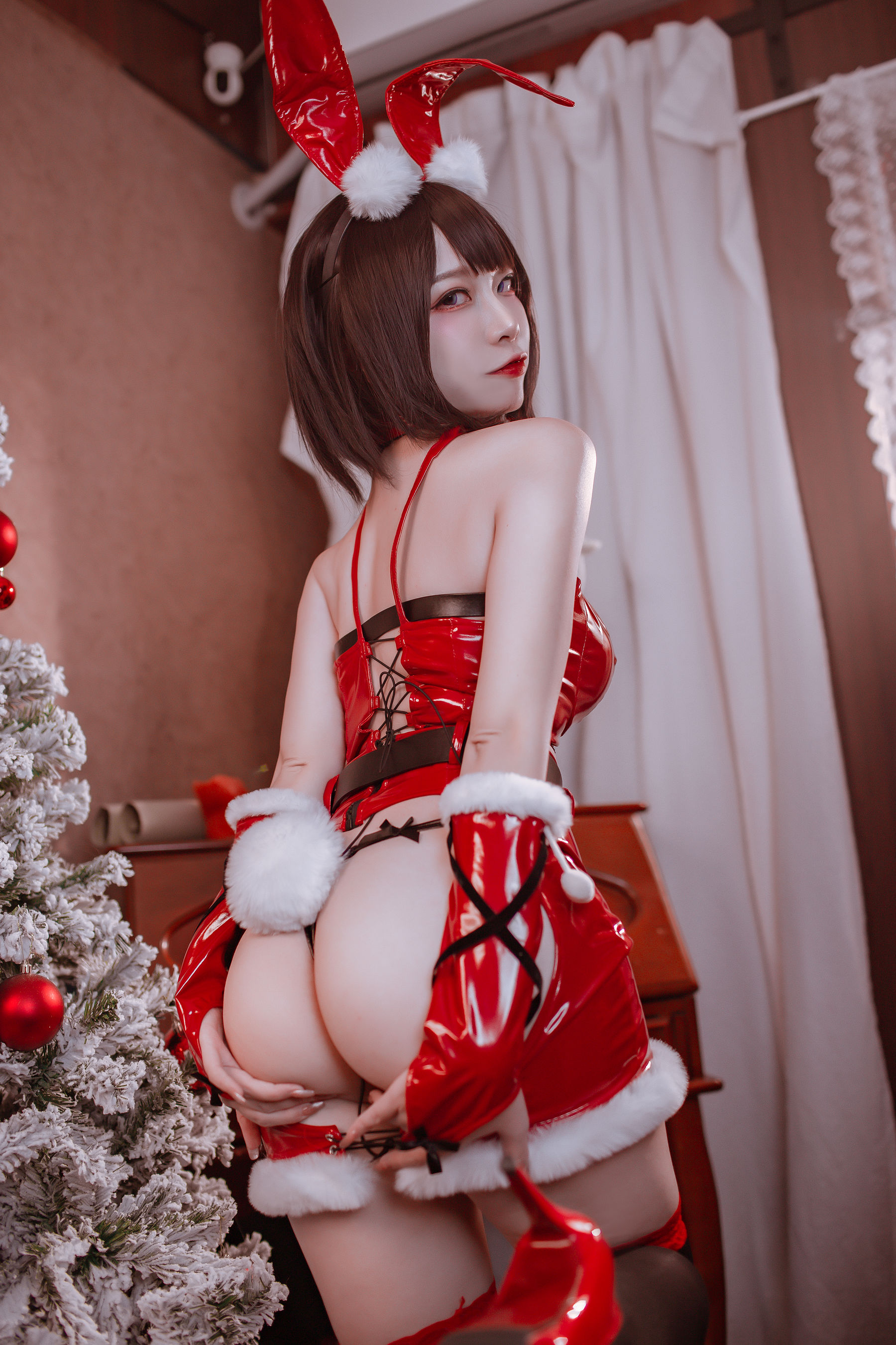 [福利COS] 人气Coser二佐Nisa - 圣诞佐佐第5张