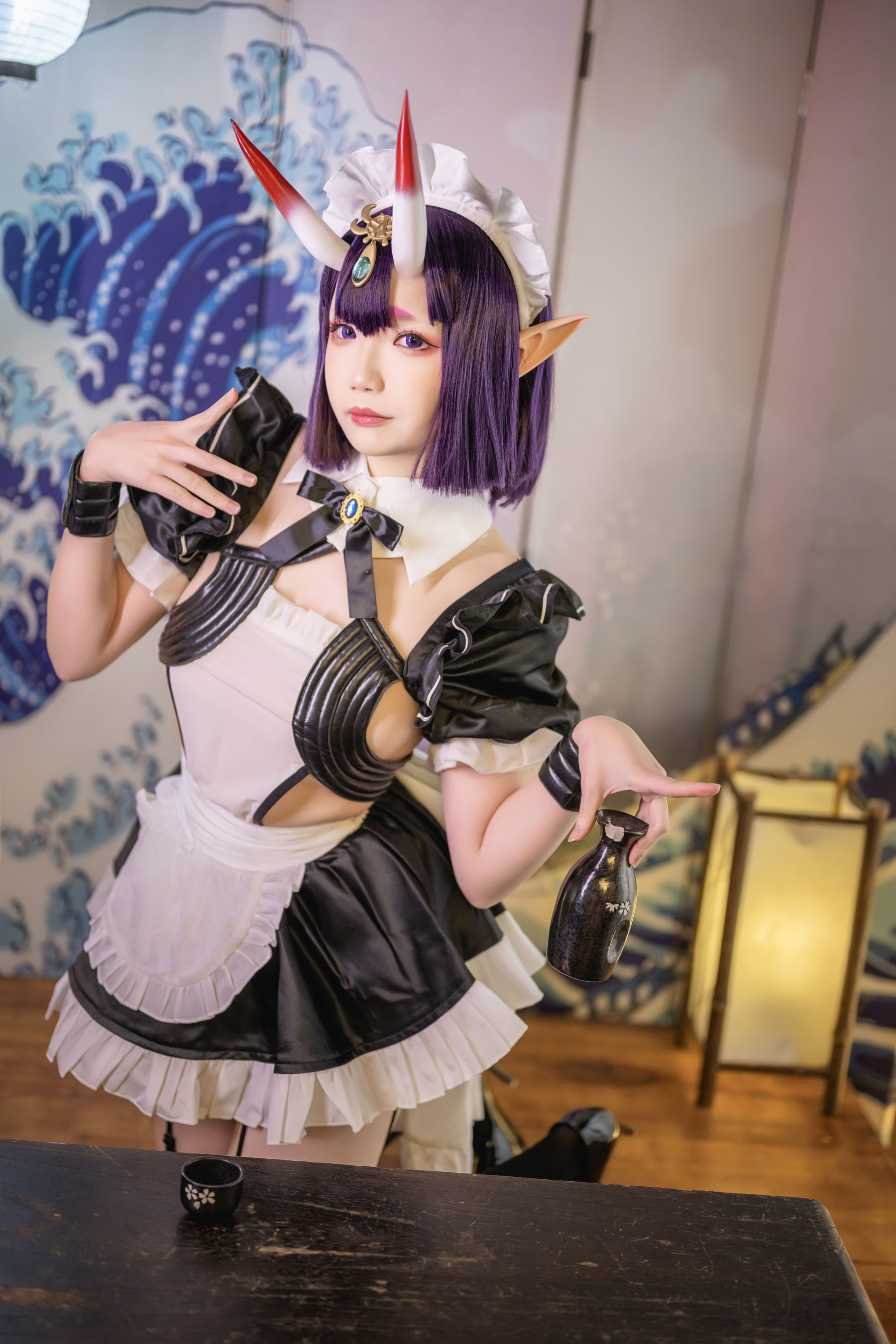 [福利COS] 动漫博主雪晴Astra - 酒吞童子 女仆第6张