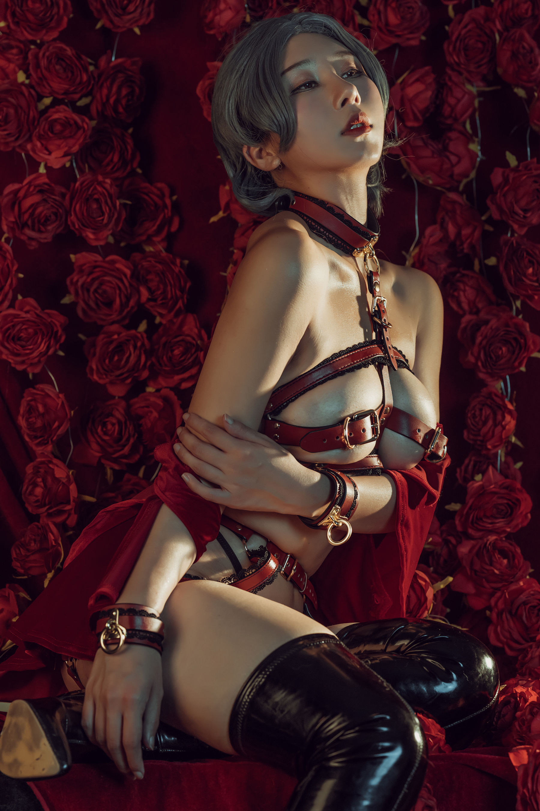 [福利COS] 云溪溪 - 奶桃 玫瑰第5张