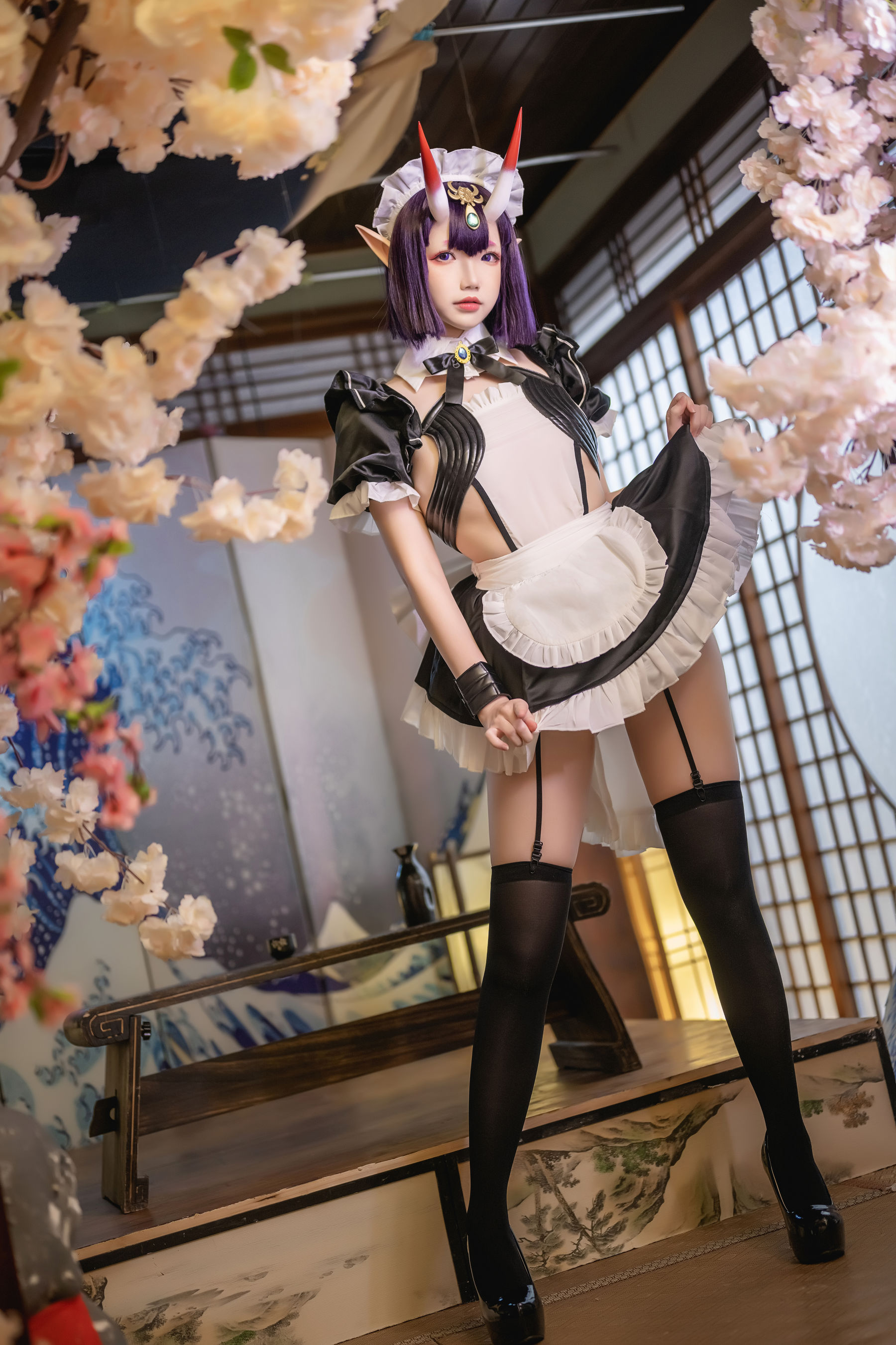 [福利COS] 动漫博主雪晴Astra - 酒吞童子 女仆第6张