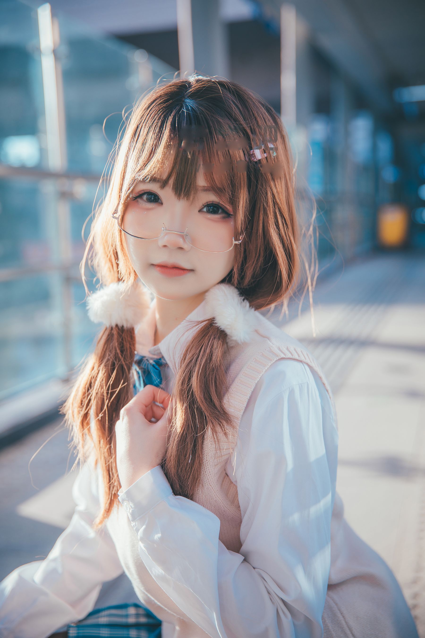 [福利COS] 动漫博主雪晴Astra - JK夕阳第8张