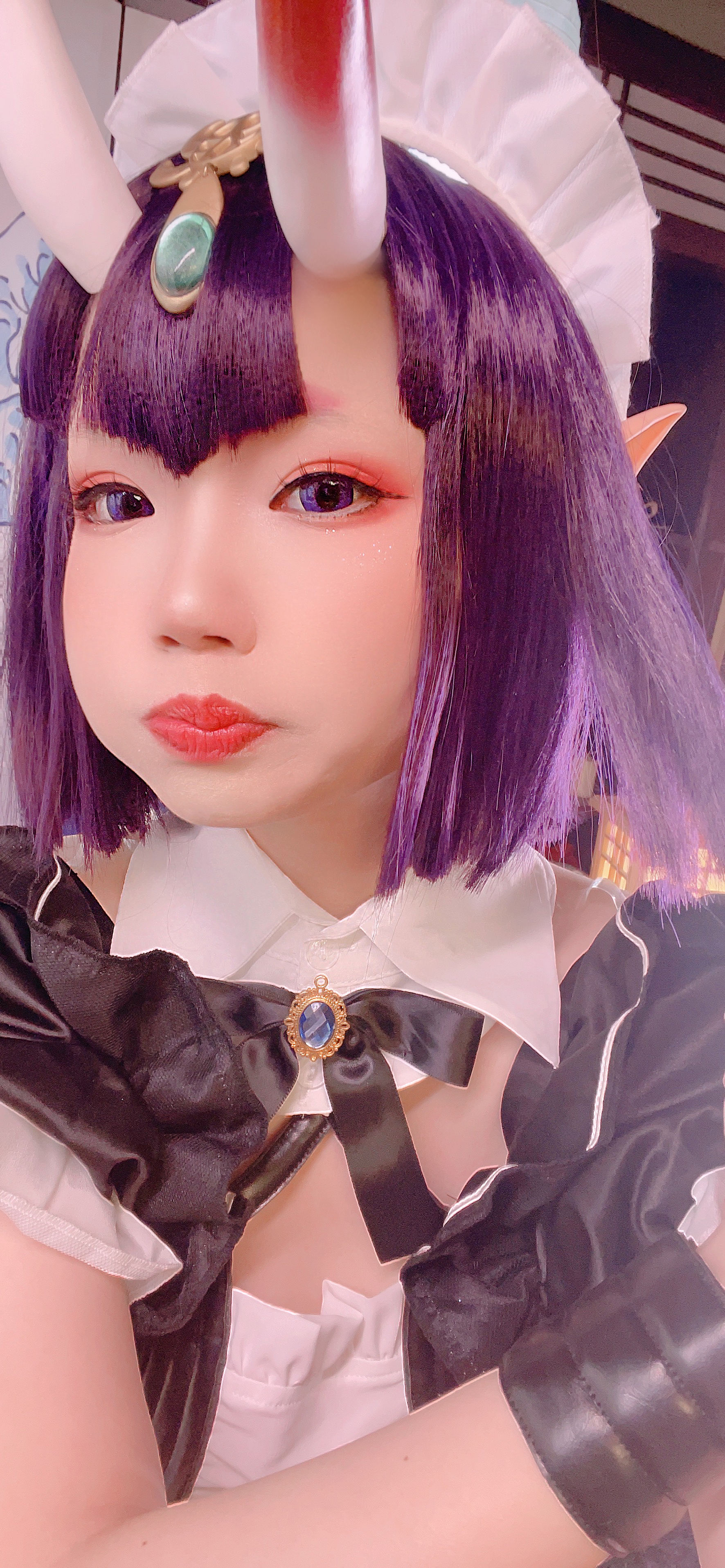 [福利COS] 动漫博主雪晴Astra - 酒吞童子 女仆第21张