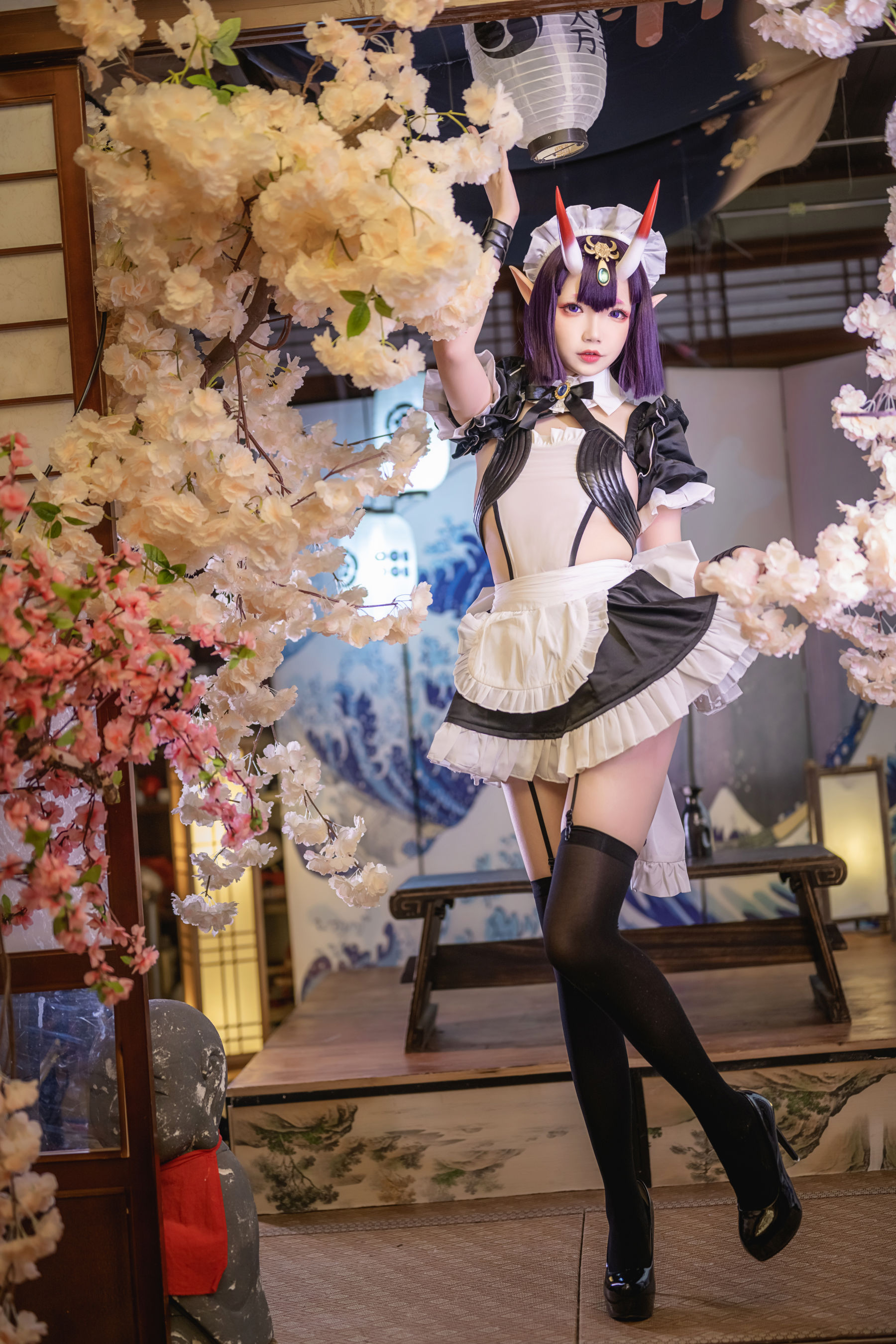 [福利COS] 动漫博主雪晴Astra - 酒吞童子 女仆第7张