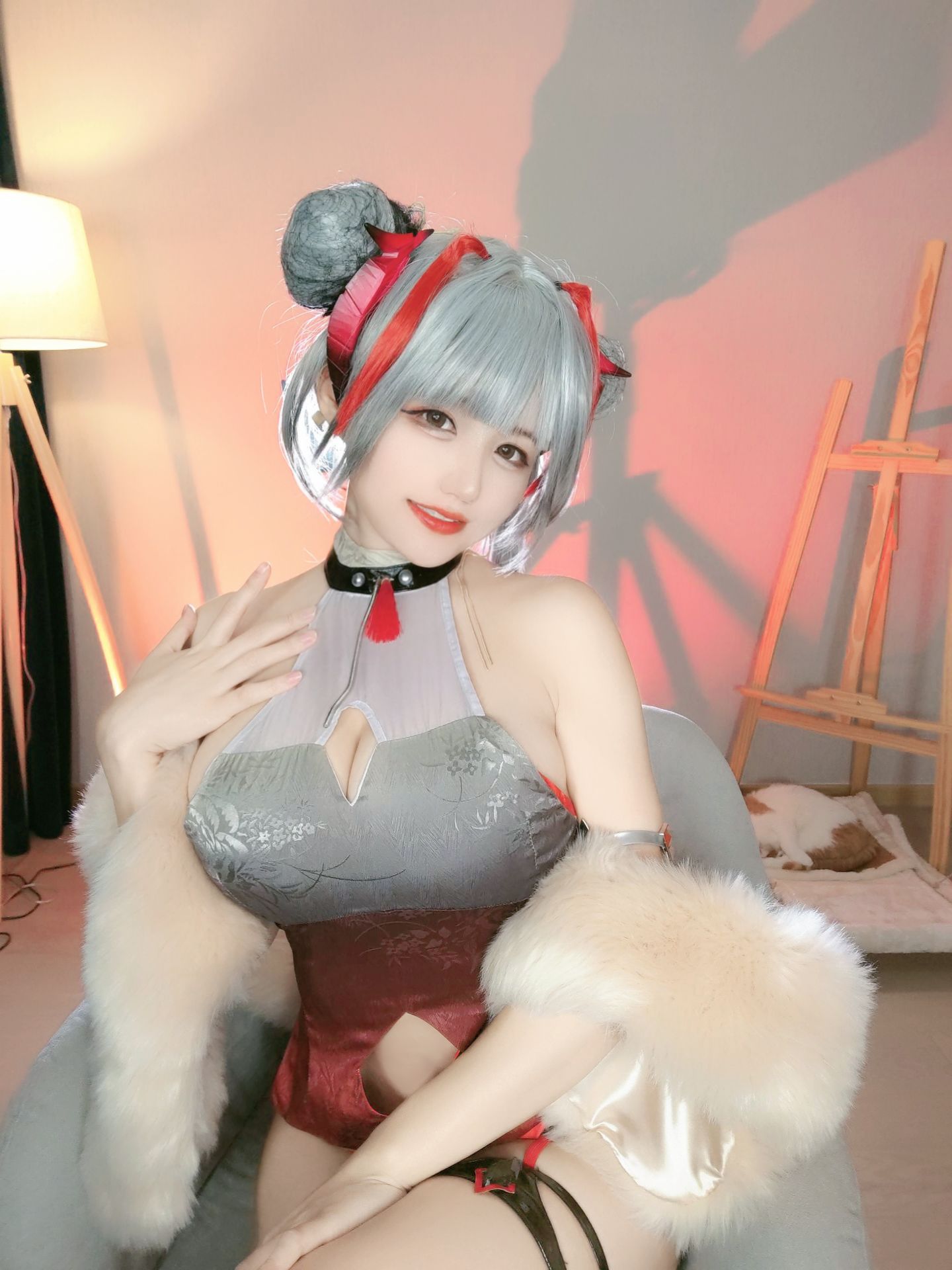 [福利COS] 动漫博主小仓千代w - w旗袍第10张