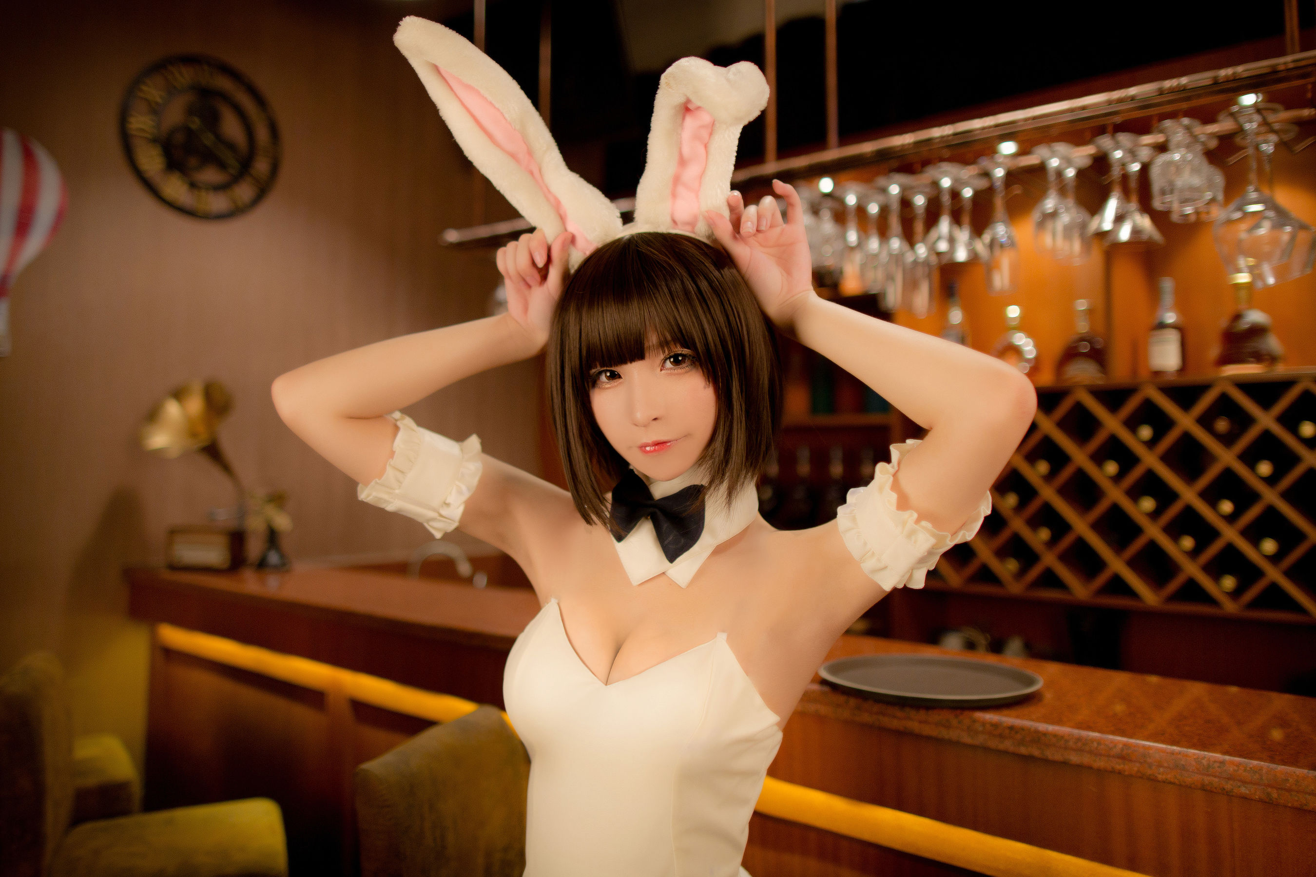 [福利COS] 拼音拼嘤嘤 - 加藤惠兔女郎第4张