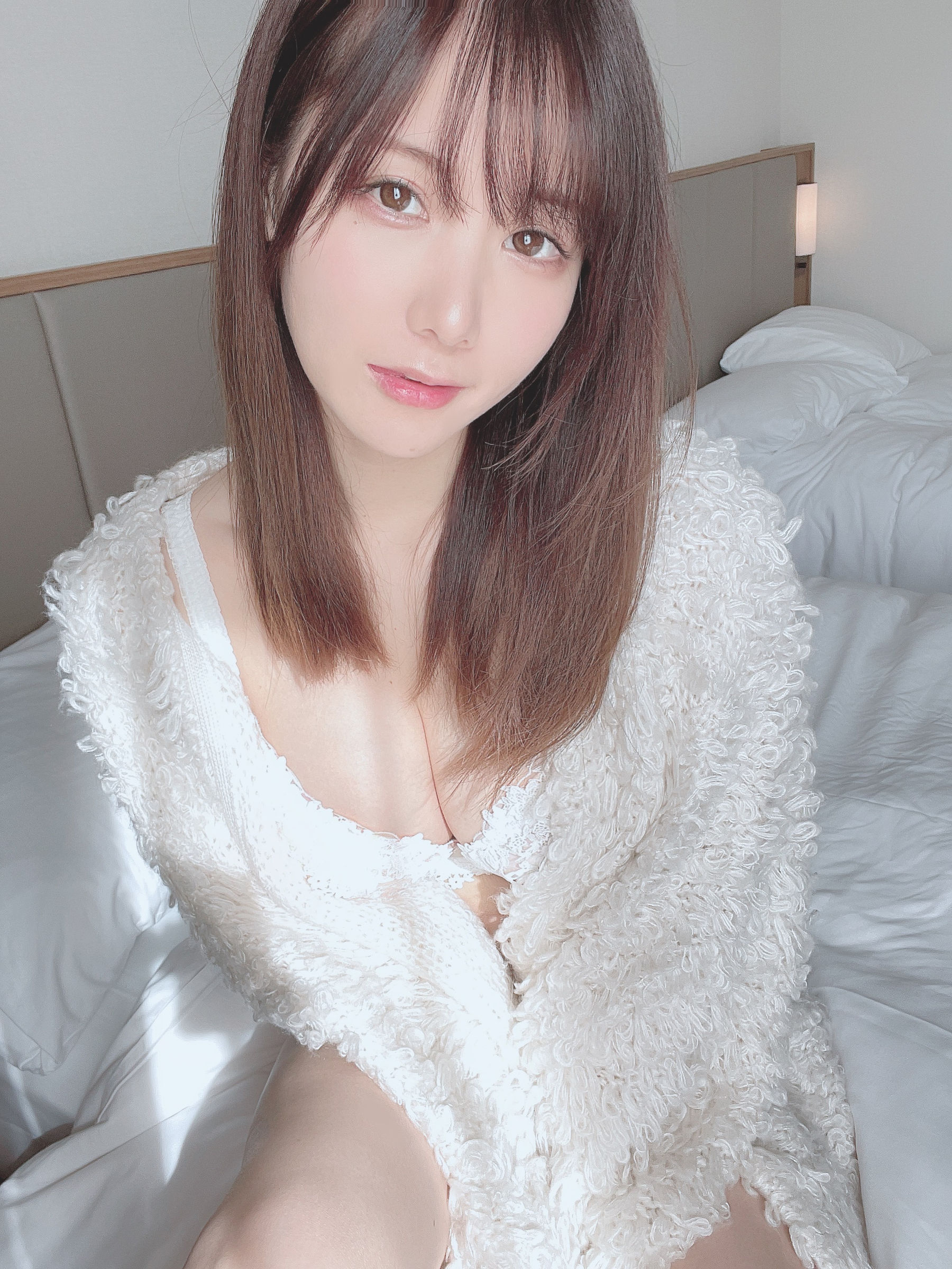 [福利COS] 日本甜美COSERけんけん[fantia] 20211120-温泉旅おまけ♨️ まっしろでふわふわ第9张