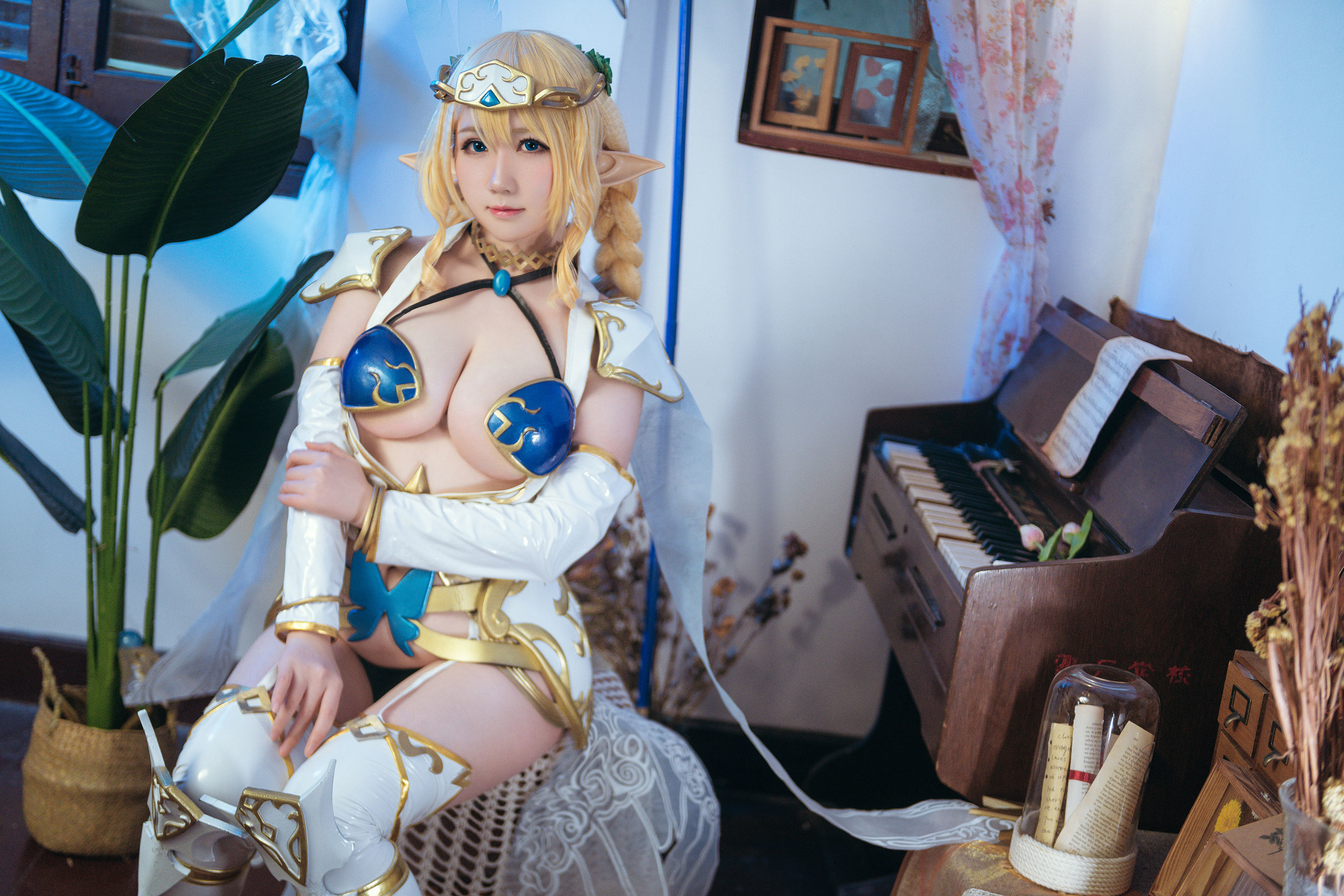 [福利COS] 微肉感萌妹是本末末 - 精灵村第1张