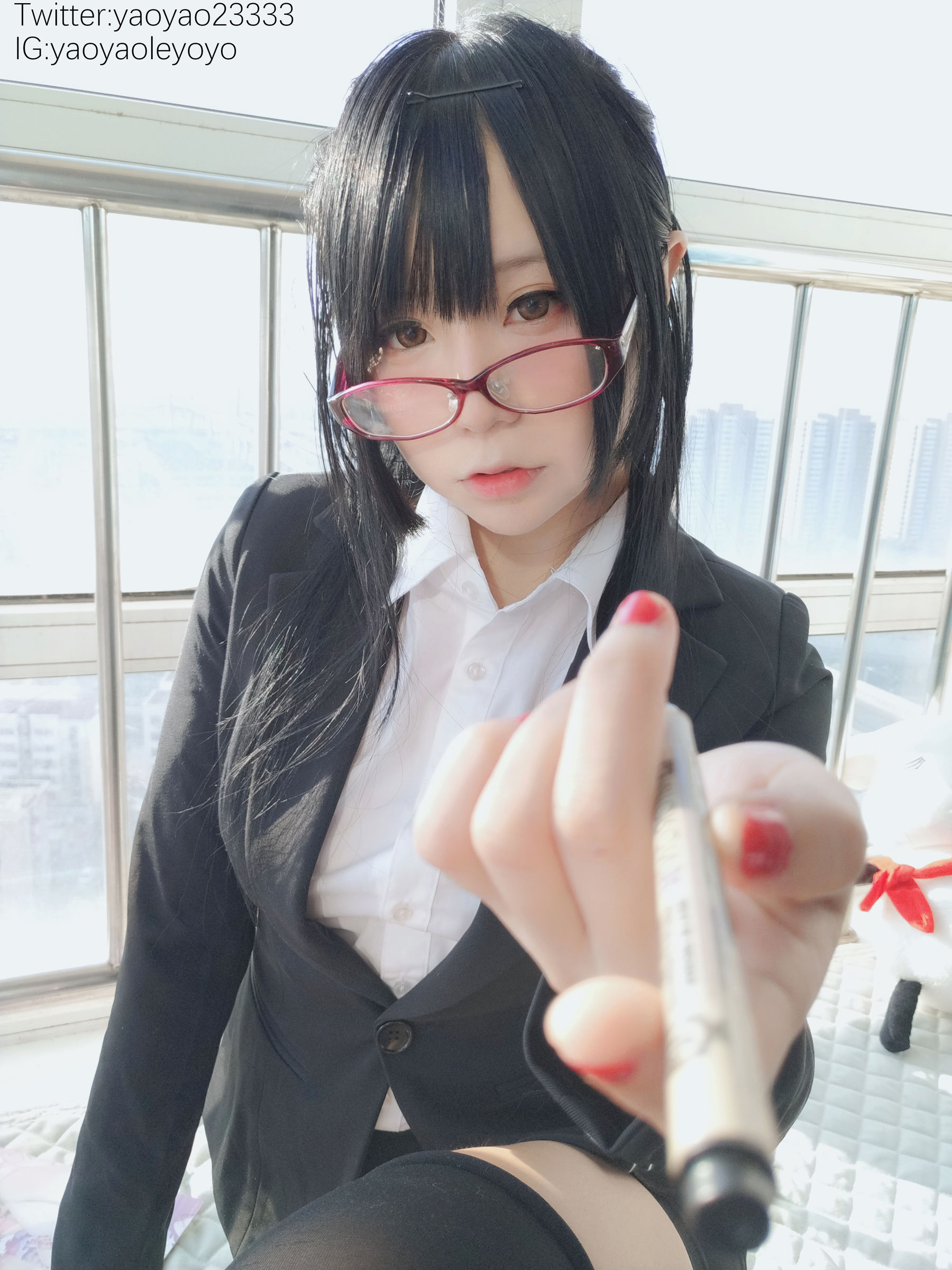 [福利COS] 萌妹子Coser摇摇乐yoyo - 补习老师第4张