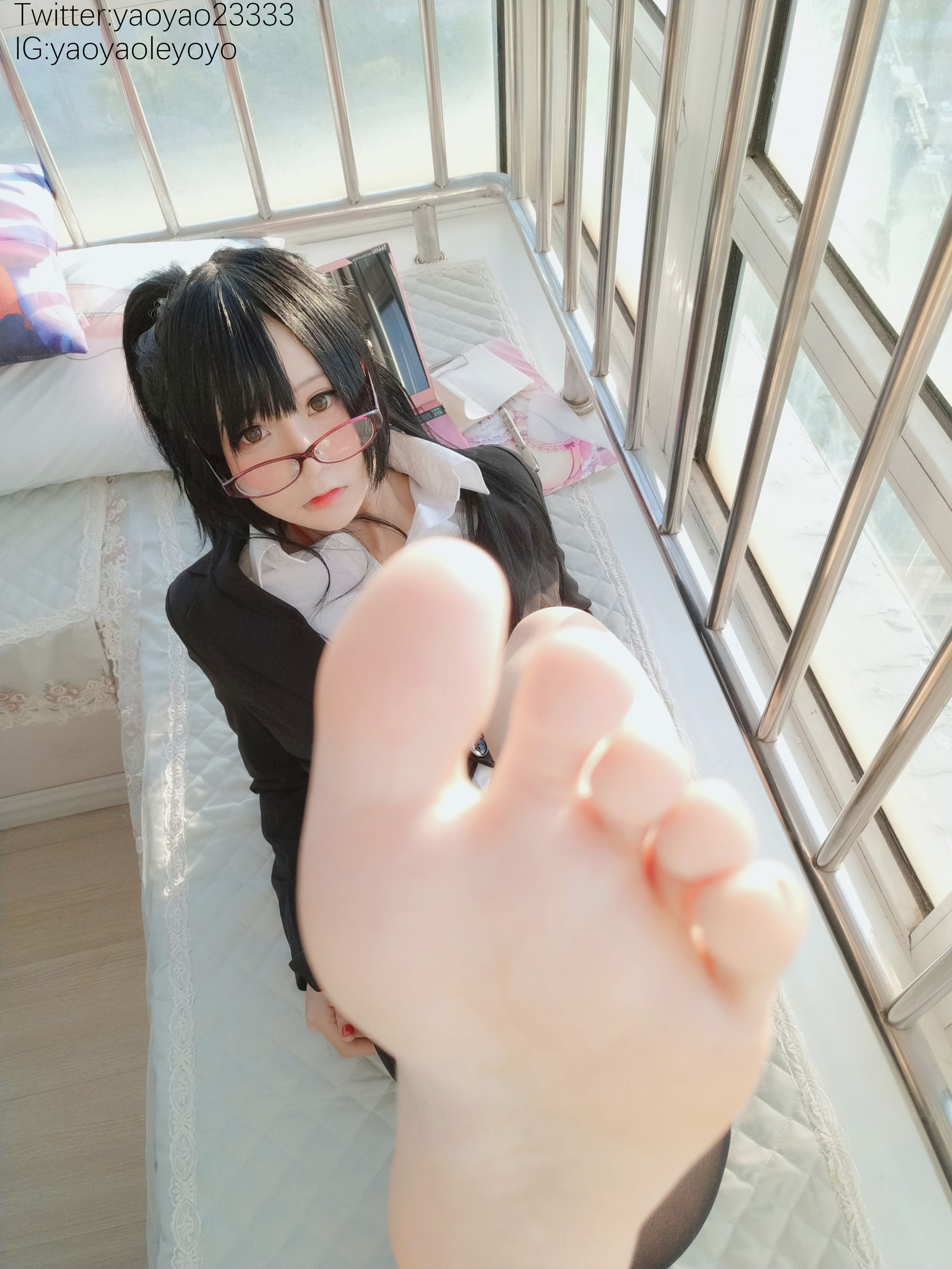 [福利COS] 萌妹子Coser摇摇乐yoyo - 补习老师第25张