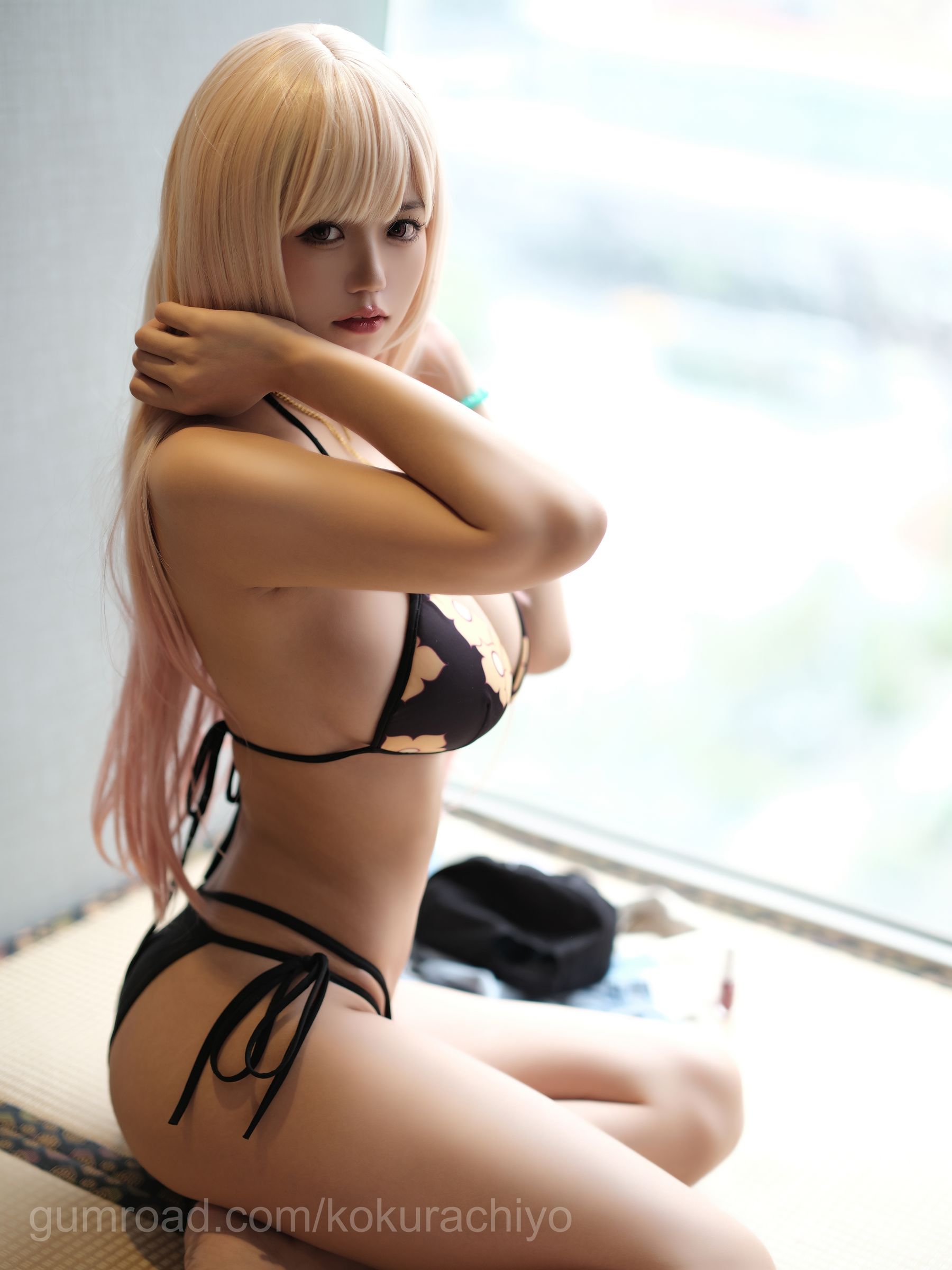 [福利COS] 动漫博主小仓千代w - 喜多川海夢泳装第8张