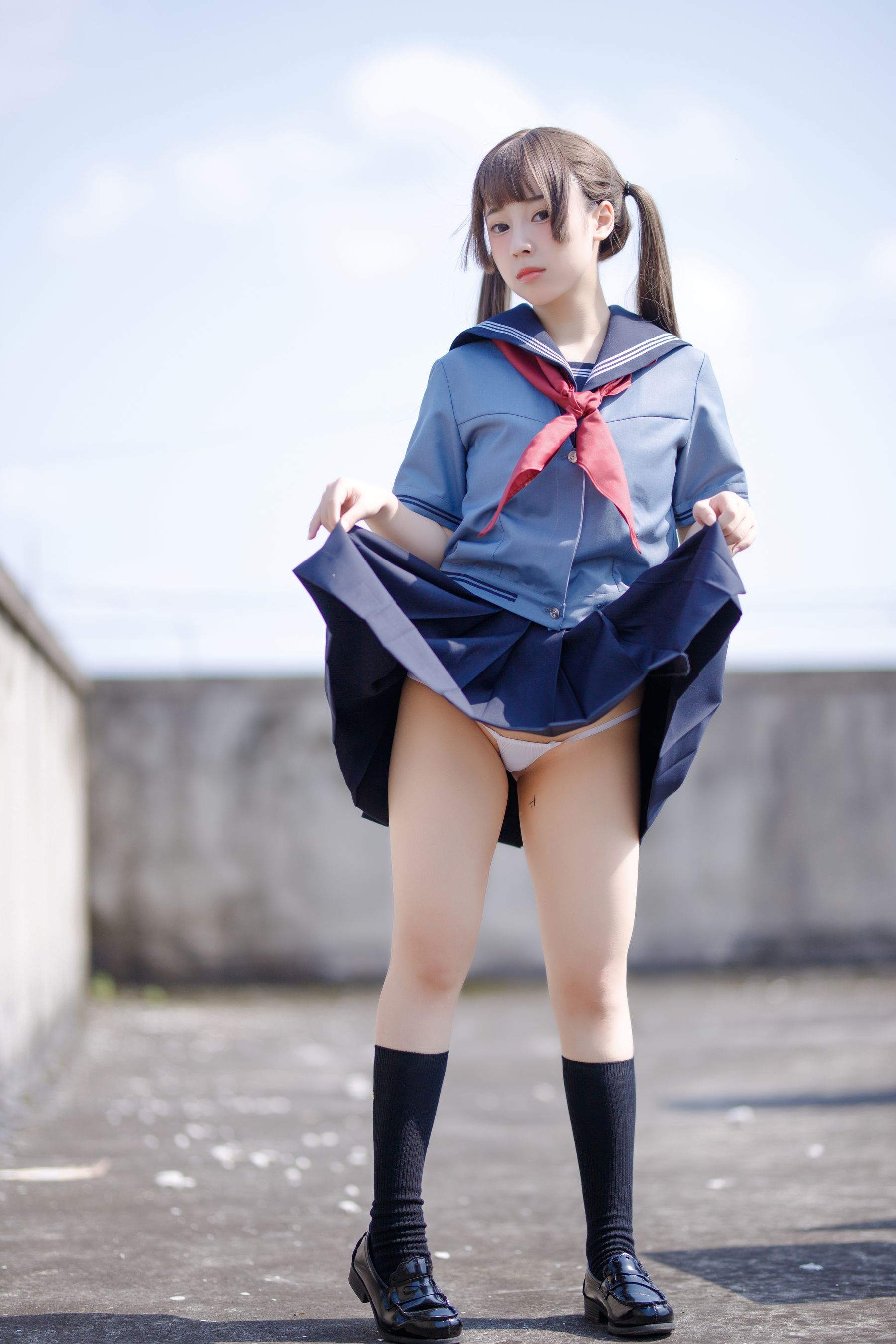 [福利COS] 胡桃猫Kurumineko - 天台的爱之告白第7张