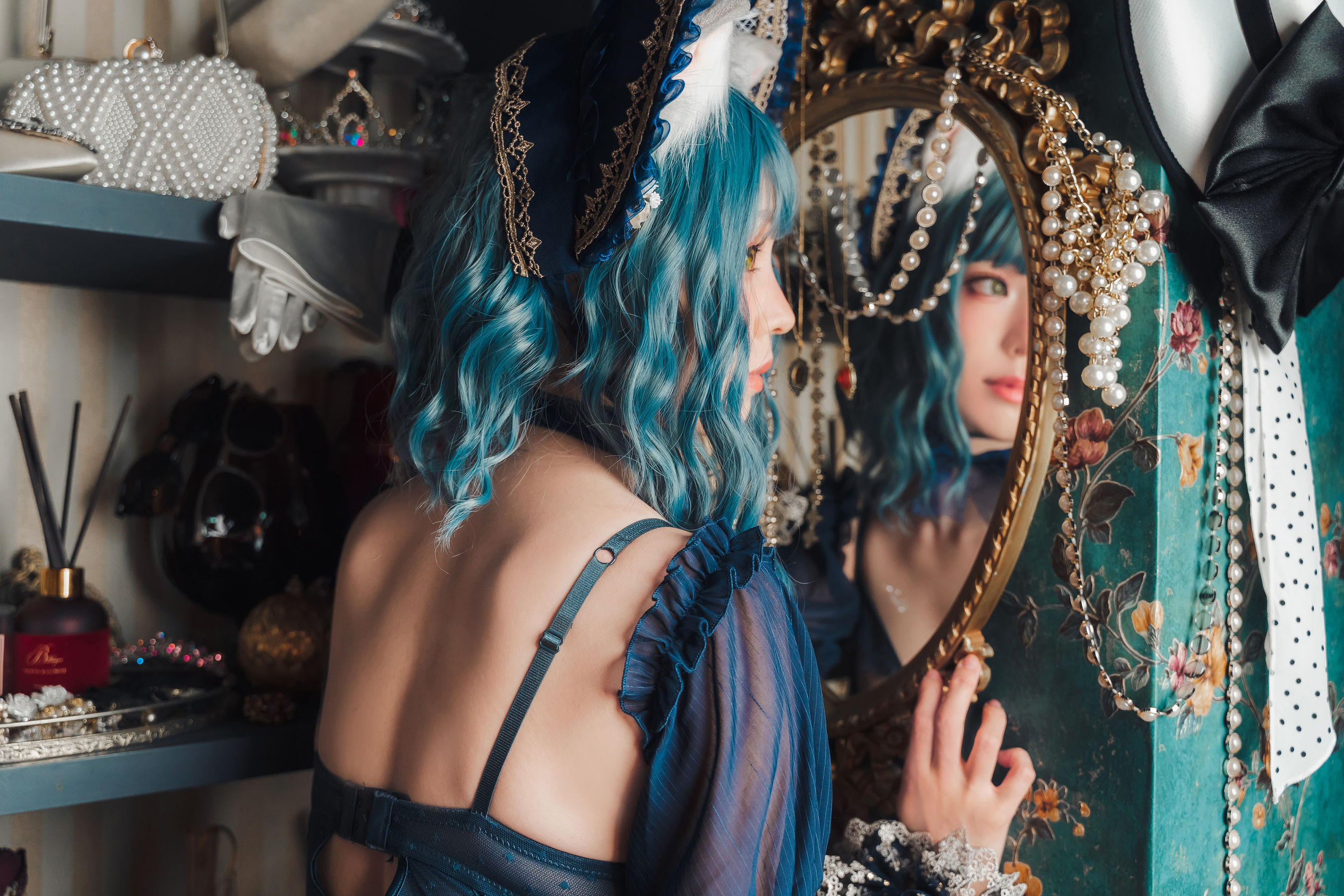 [福利COS] Ely_eee(ElyEE子) - Scottish Fold Cat Doll 摺耳貓少女人形第4张