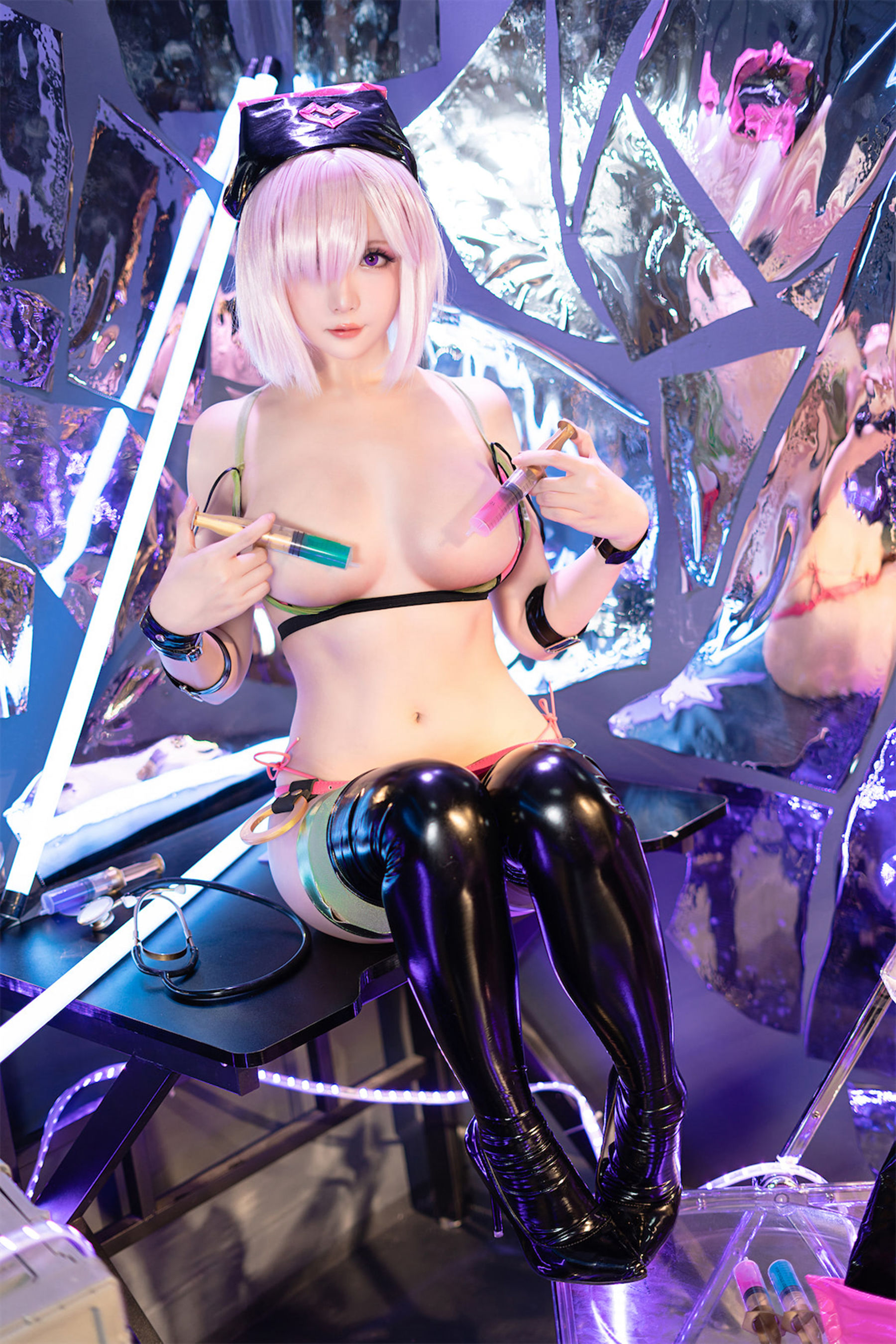 [福利COS] Coser小姐姐星之迟迟 - 玛修同人护士第4张