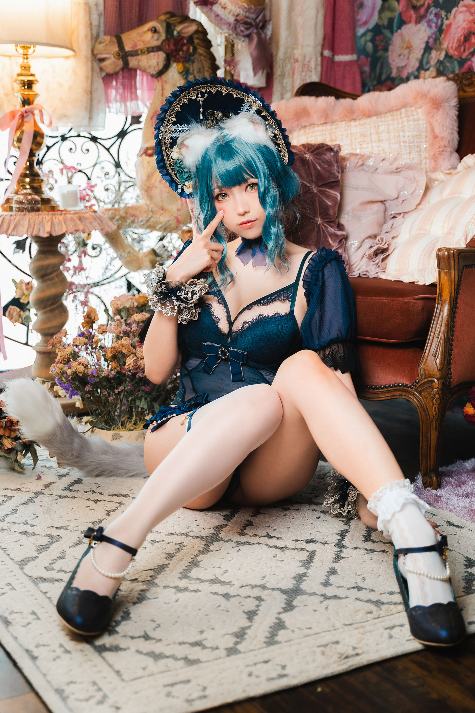 [福利COS] Ely_eee(ElyEE子) - Scottish Fold Cat Doll 摺耳貓少女人形第15张