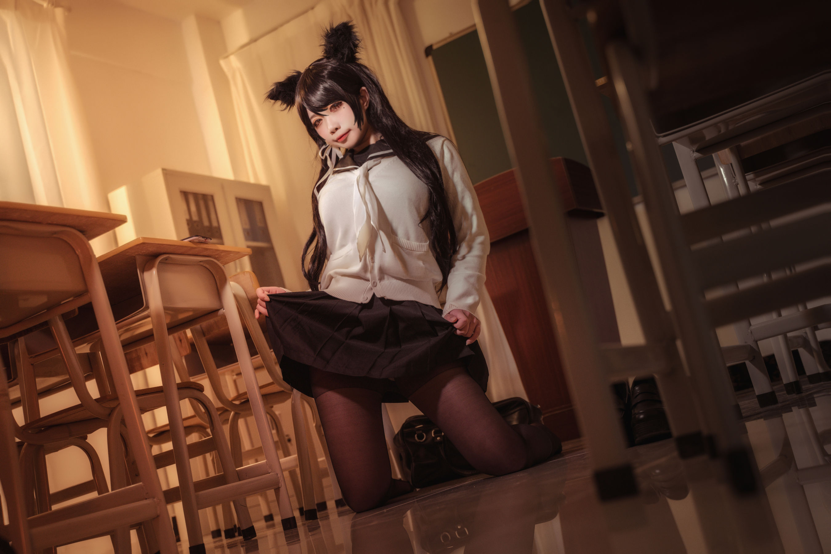 [福利COS] 贞子蜜桃 - 碧蓝航线 爱宕高雄制服第7张