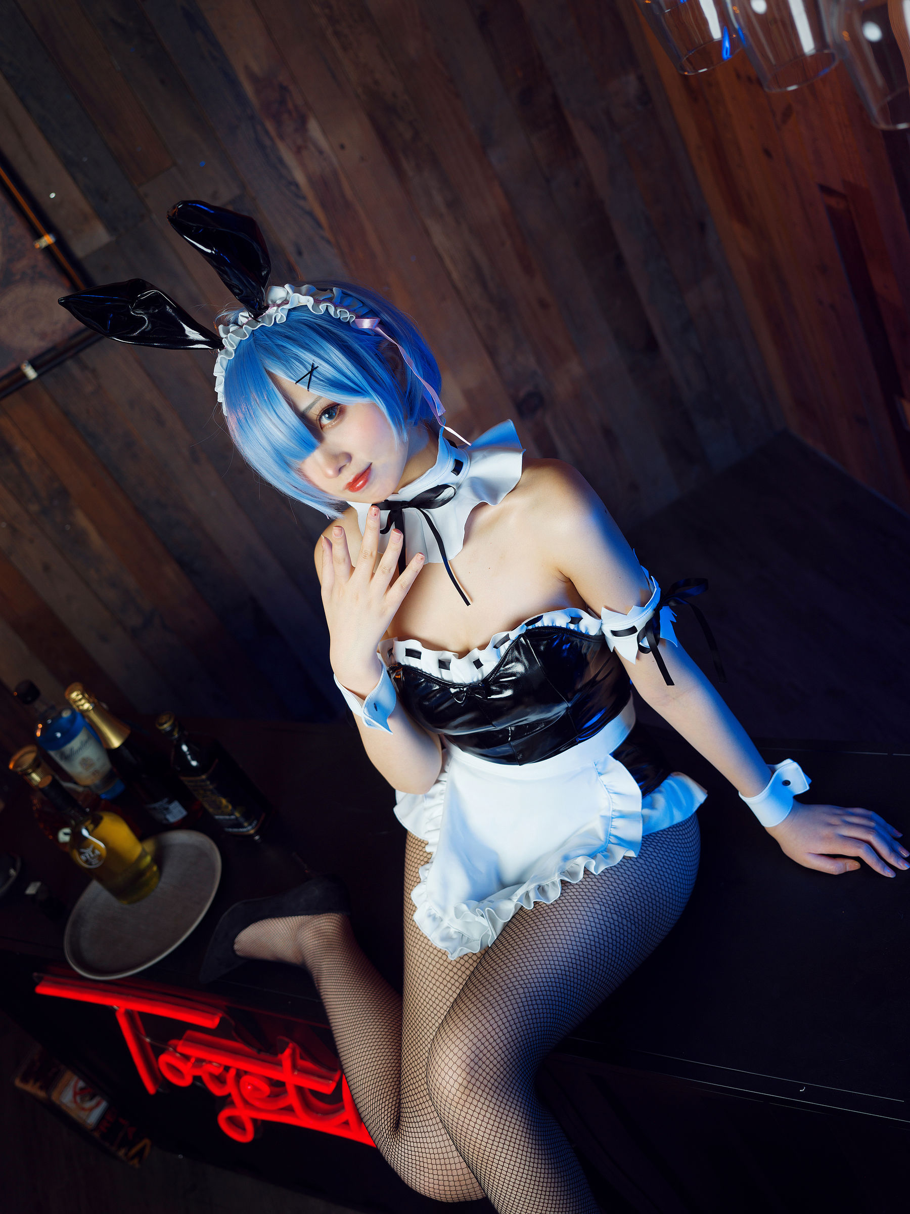 [福利COS] 次元少女念雪ww - 蕾姆兔女郎第9张