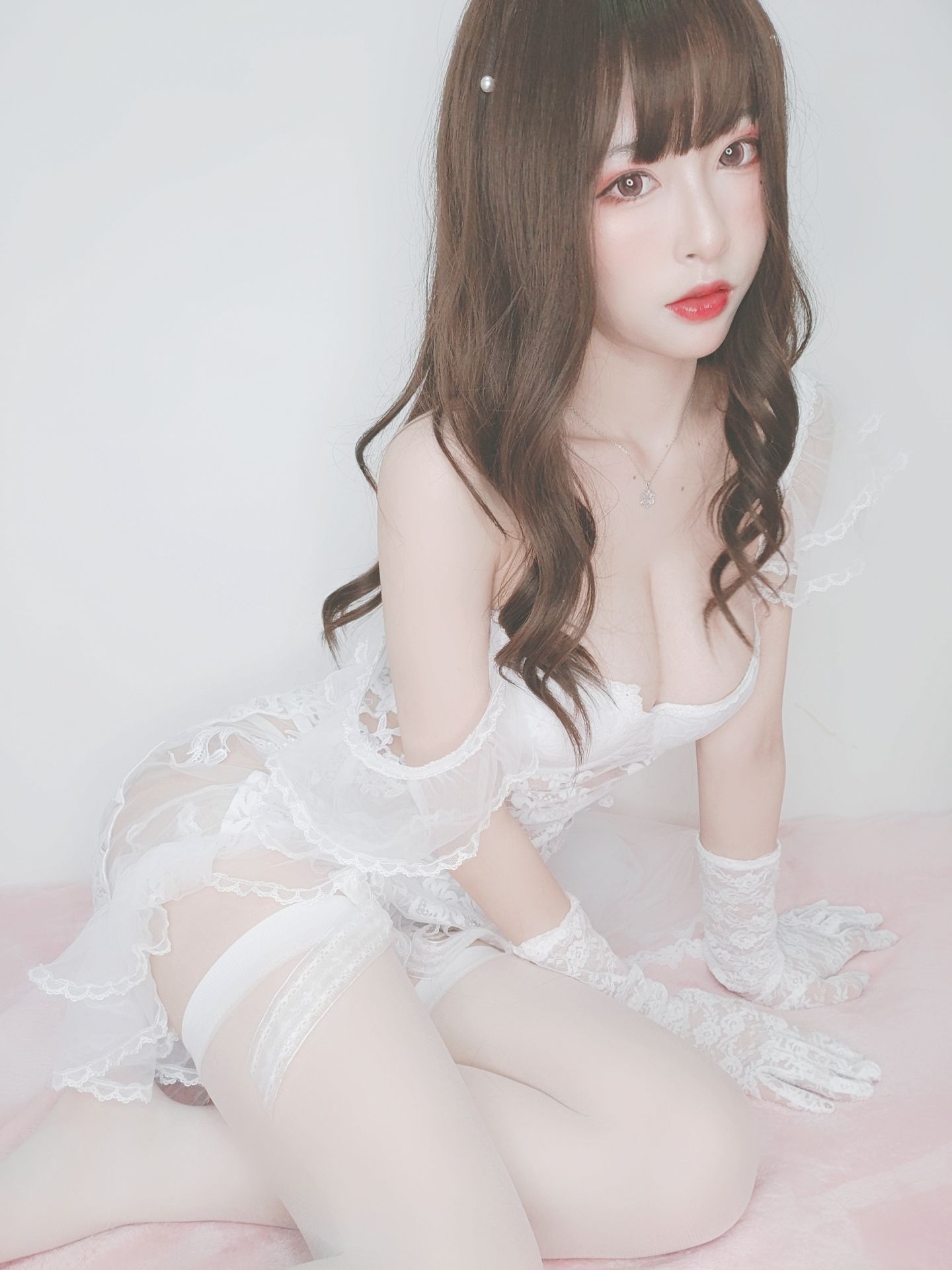 [福利COS] 尤物清水由乃 - 花嫁自拍第15张