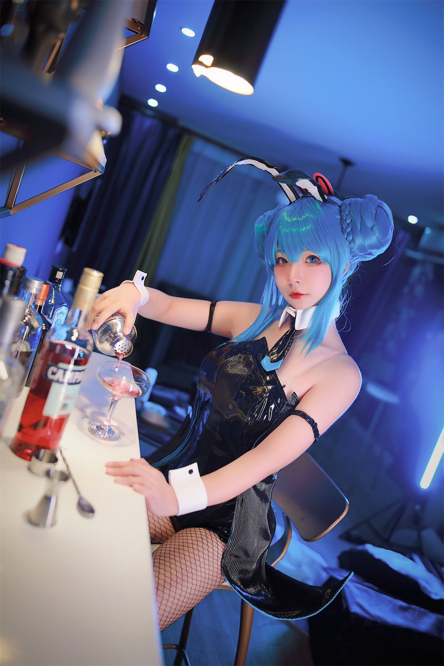 [福利COS] yuuhui玉汇 - 初音黑兔第6张