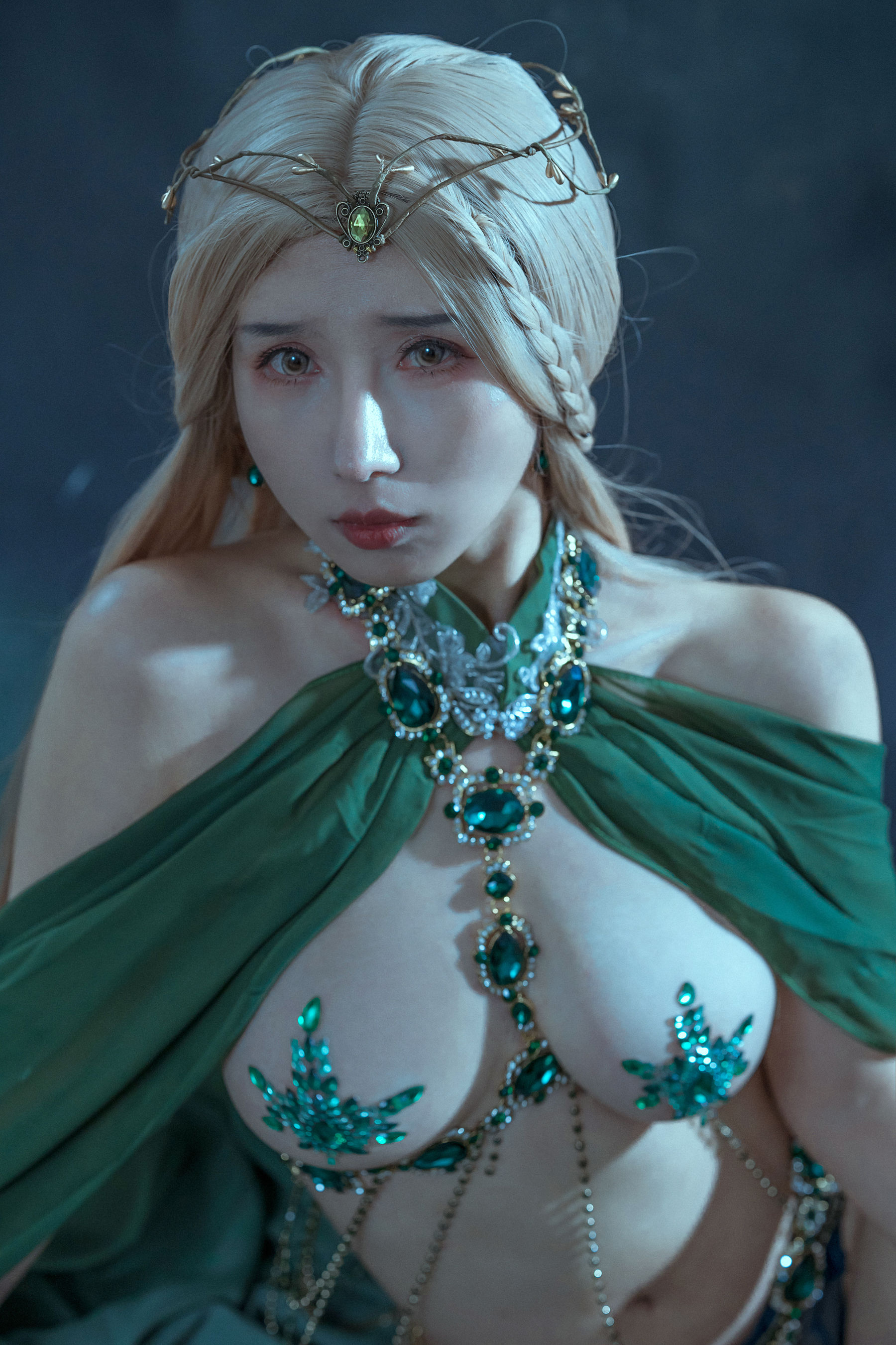 [福利COS] 云溪溪 - 奶桃 孔雀石第12张