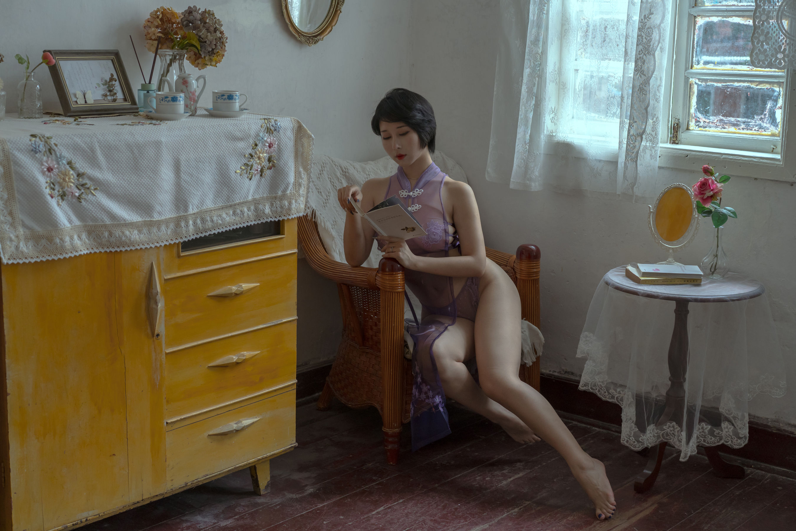 [福利COS] 云溪溪 - 奶桃 暧昧第21张