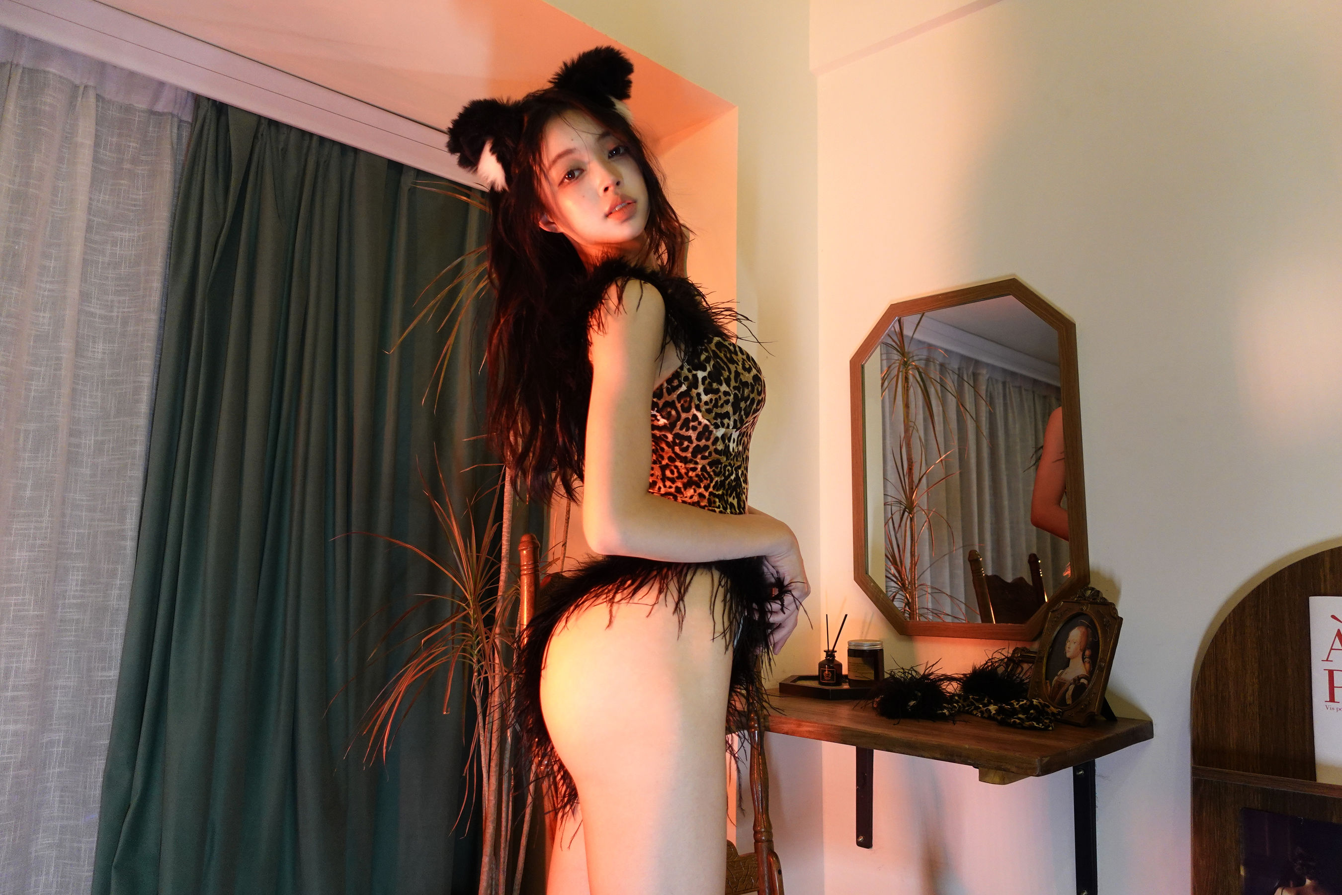 [福利COS] 徐珺大哥 - 毛绒豹猫第9张