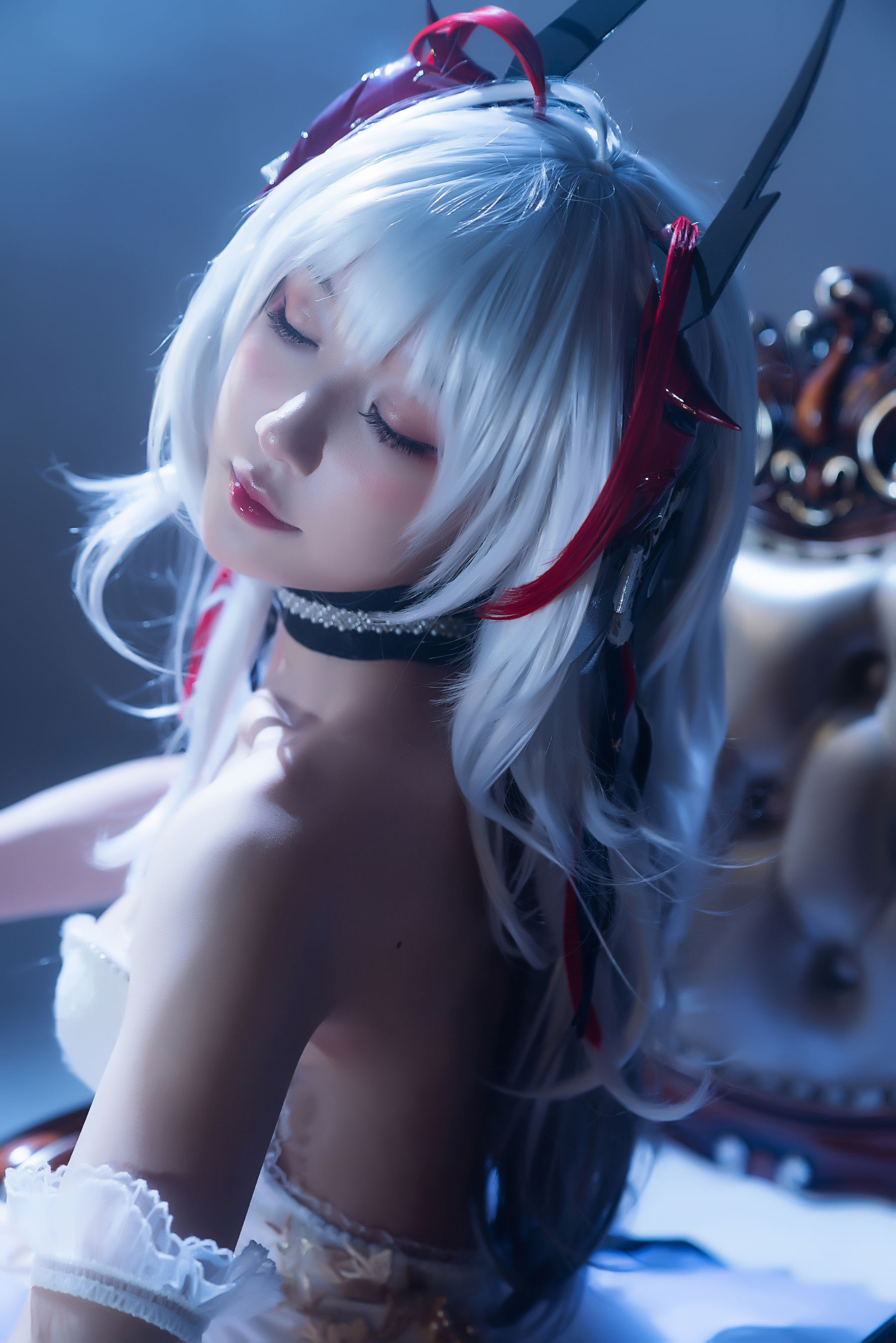 [福利COS] 动漫博主阿包也是兔娘 - 明日方舟 芭蕾第8张