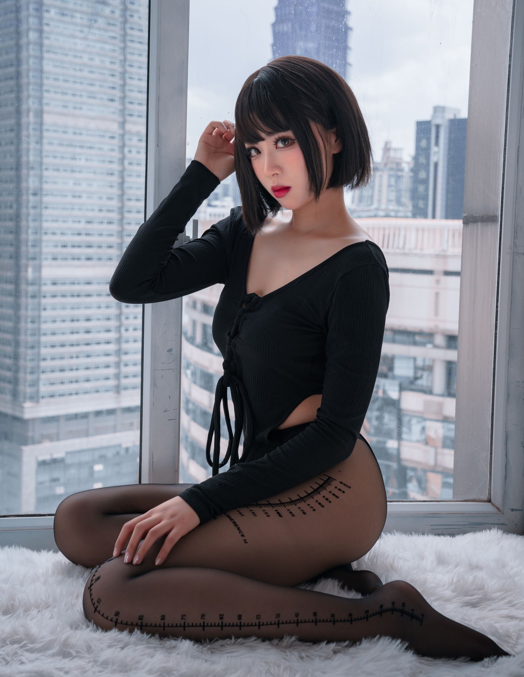 [福利COS] 轩萧学姐 - 量个腰围第5张