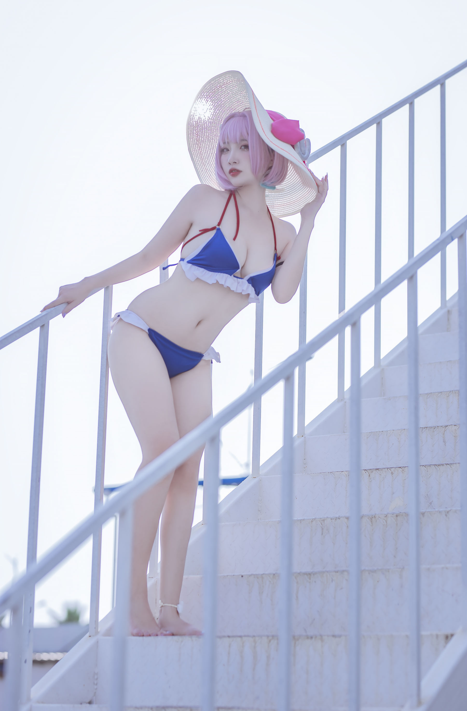 [福利COS] 人气Coser二佐Nisa - 碧蓝 塔尔图泳装第2张