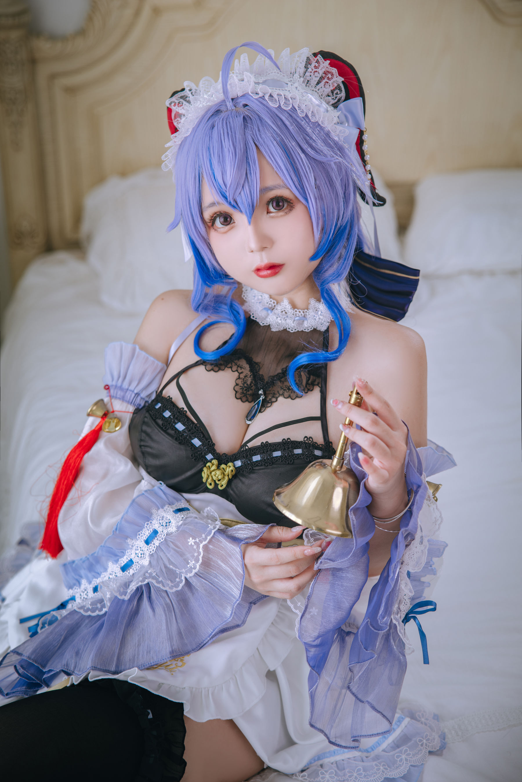 [福利COS] Cosplay日奈娇 - 甘雨女仆第7张