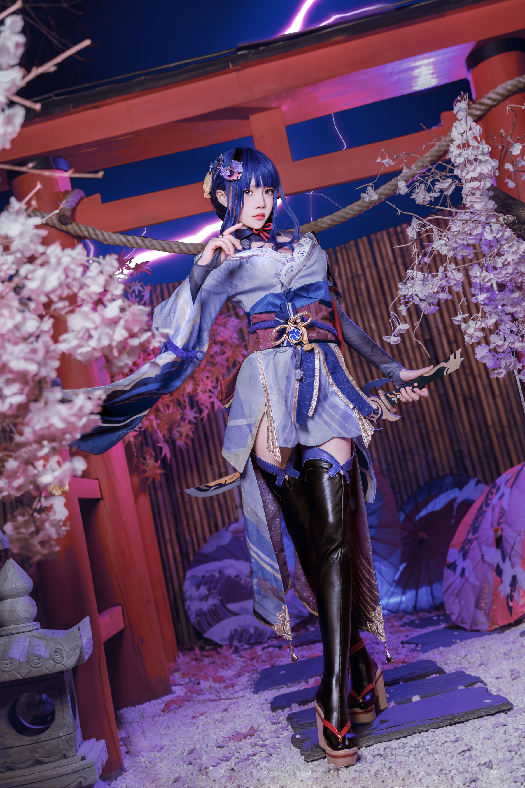 [福利COS] 桜桃喵 - 雷电将军第14张