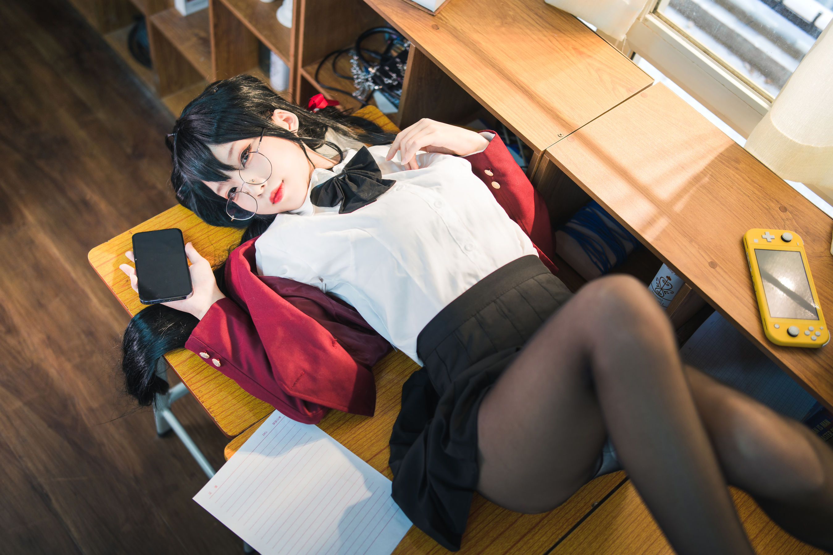 [福利COS] 狐玖玖 - 碧蓝航线 大凤JK第2张