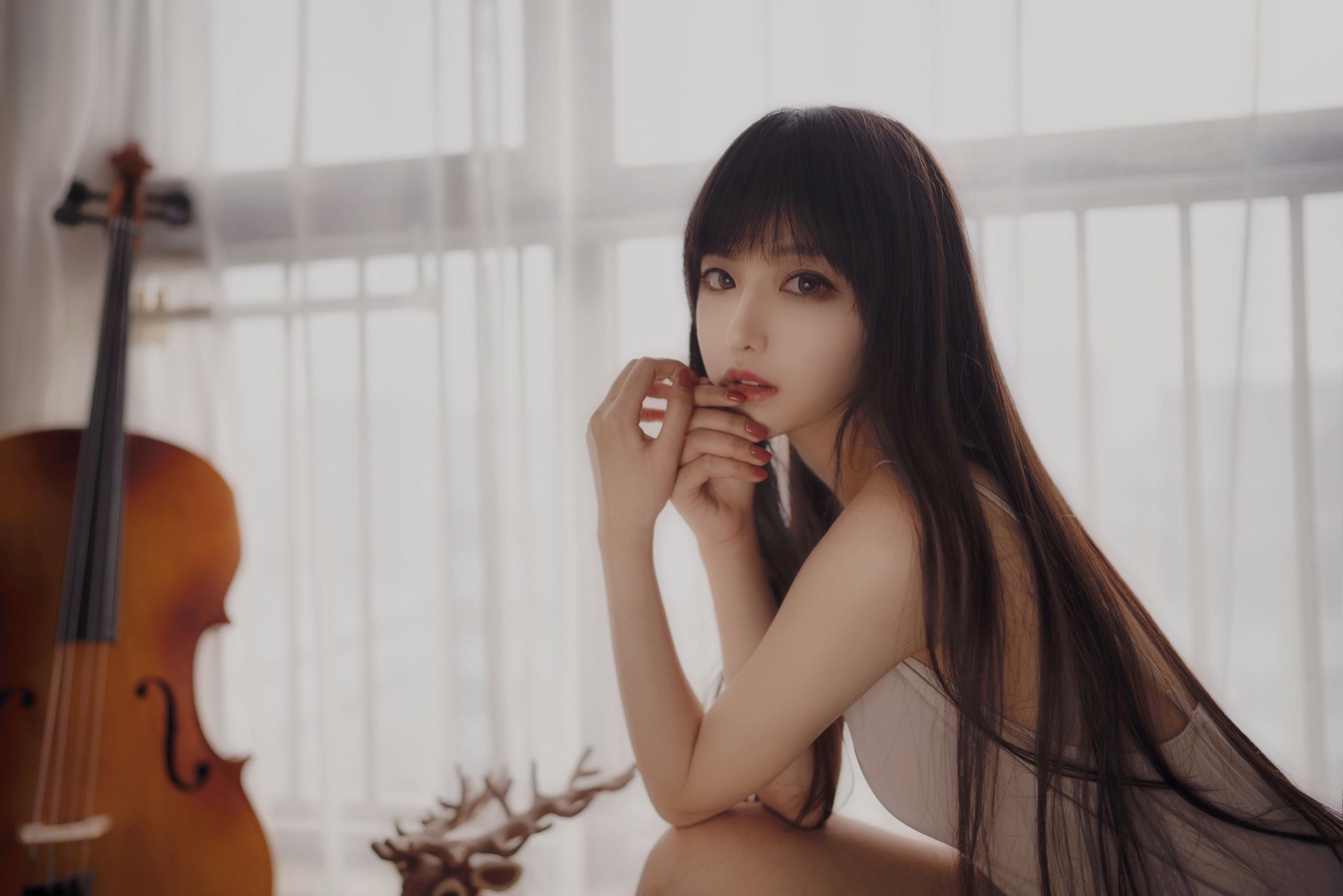 [福利COS] Shika小鹿鹿 - 长发姑娘第5张