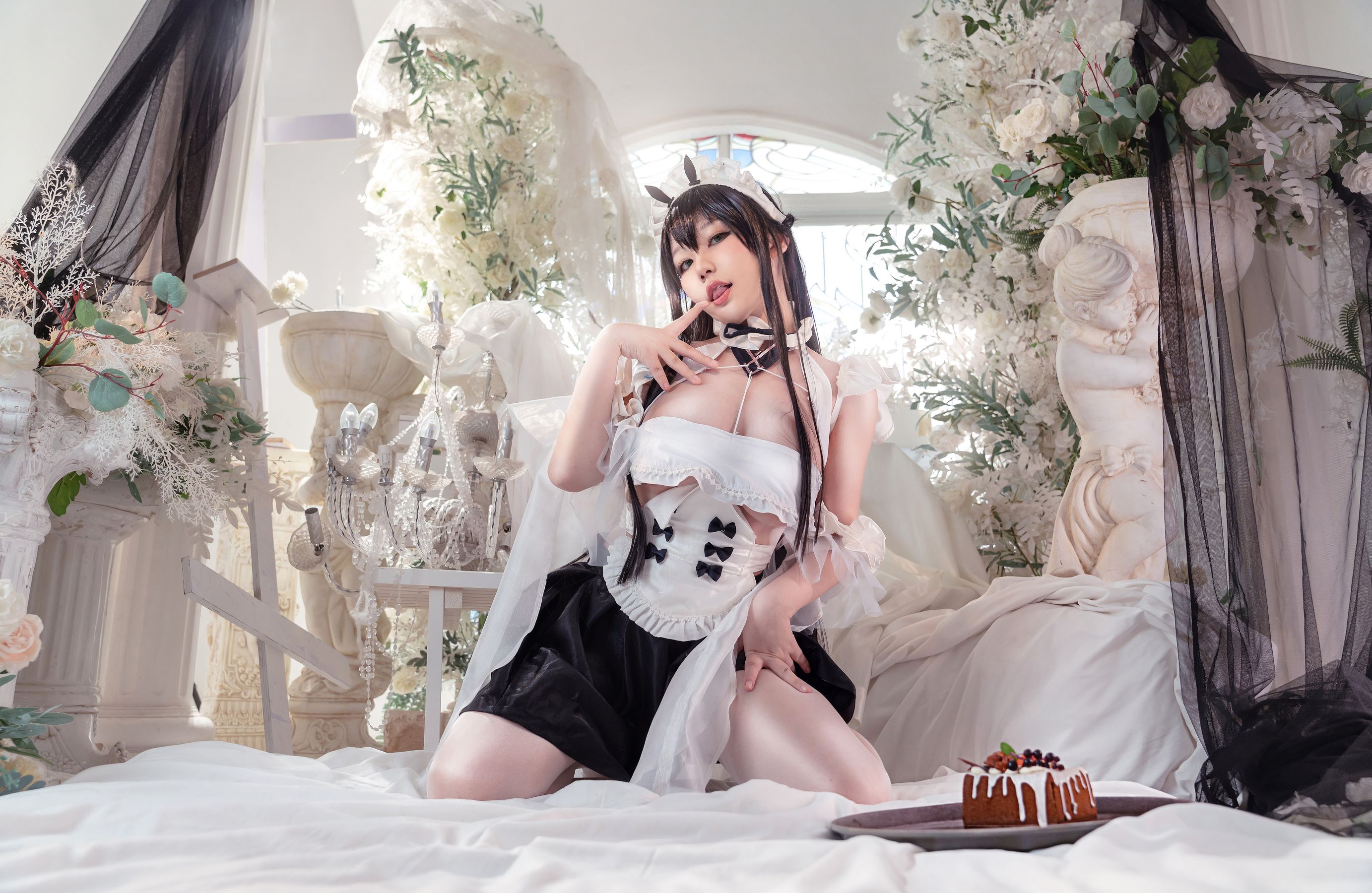 [福利COS] 七七娜娜子 - 不挠女仆第4张