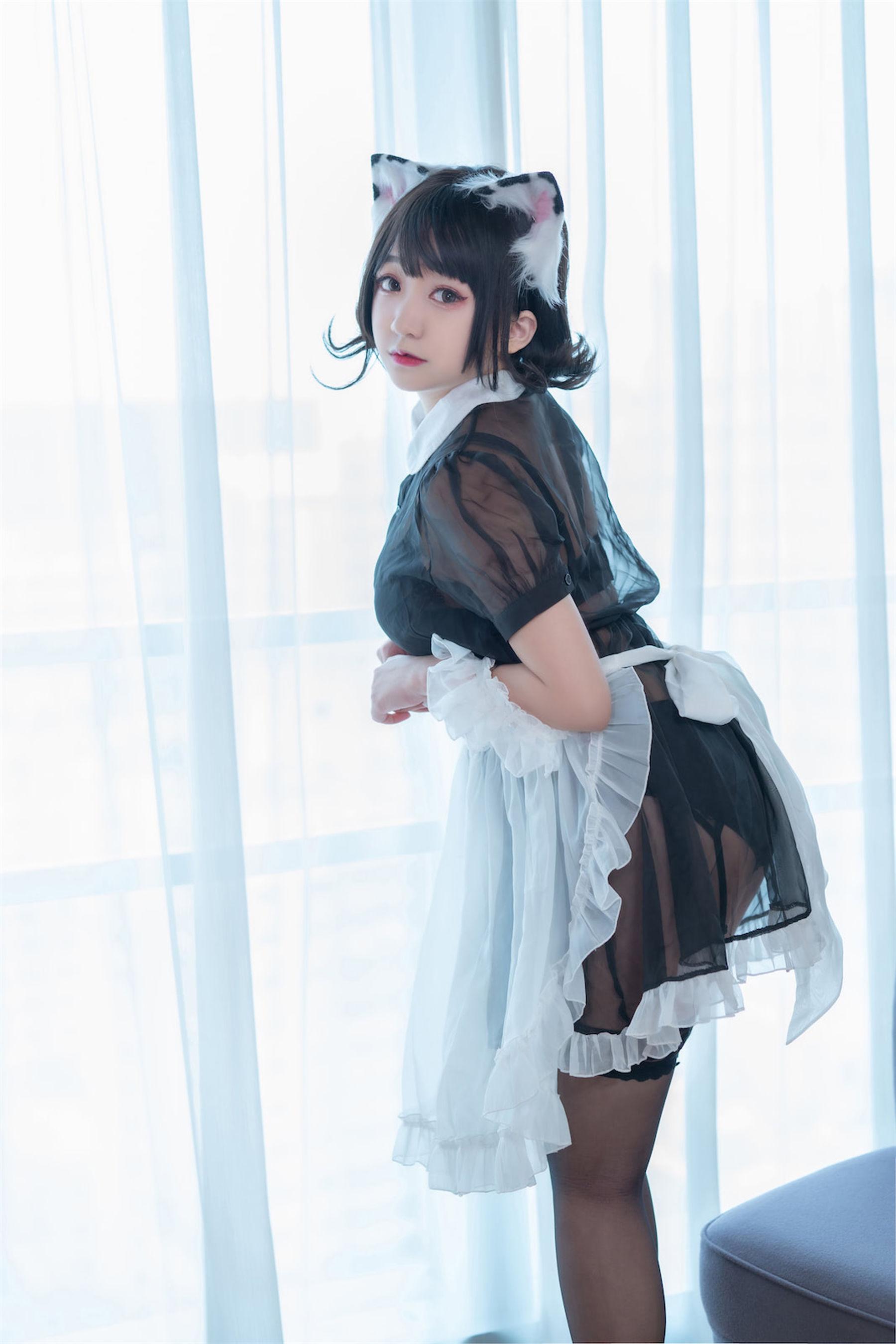 [福利COS] 动漫博主恩田直幸 - 奶牛猫女仆第16张