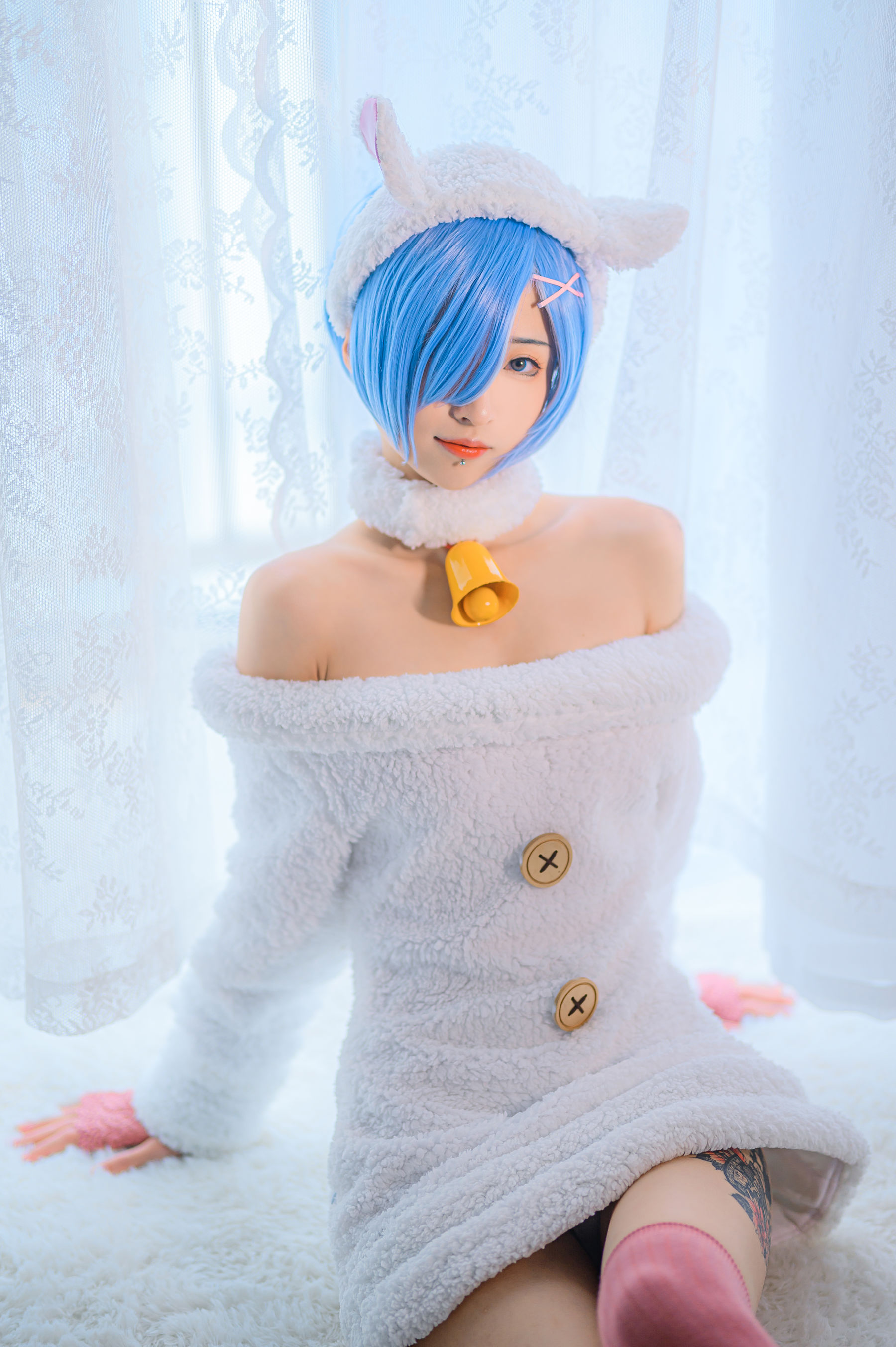 [福利COS] 妹抖青写真 - 蕾姆绵羊第5张