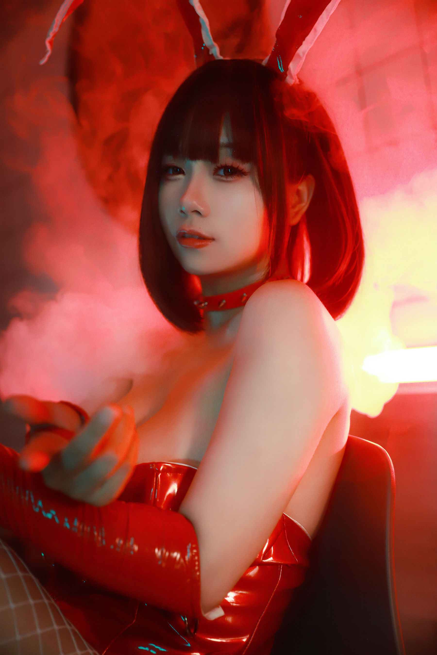 [福利COS] 末夜787 - 红色兔女郎第8张