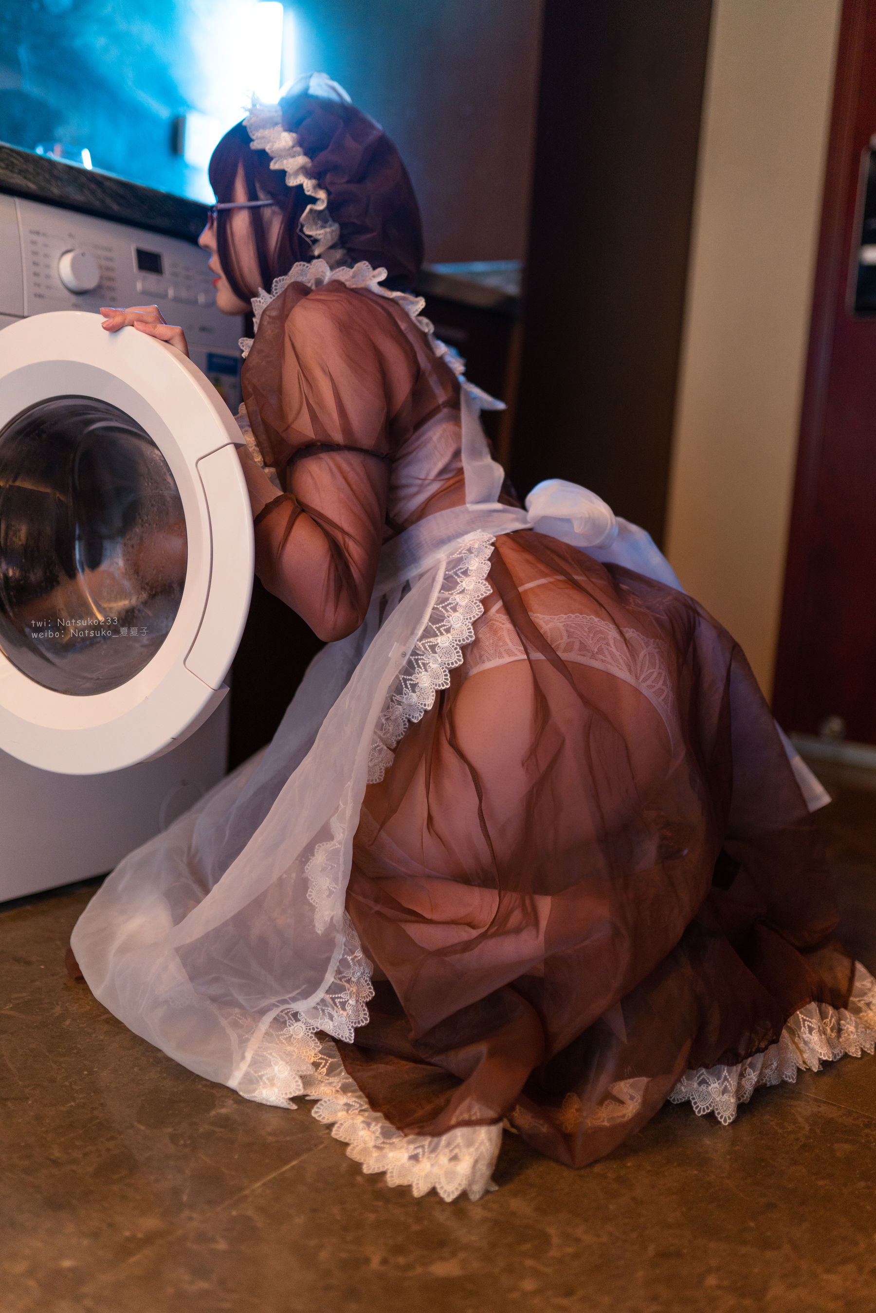 Natsuko夏夏子 - 透明女仆第15张