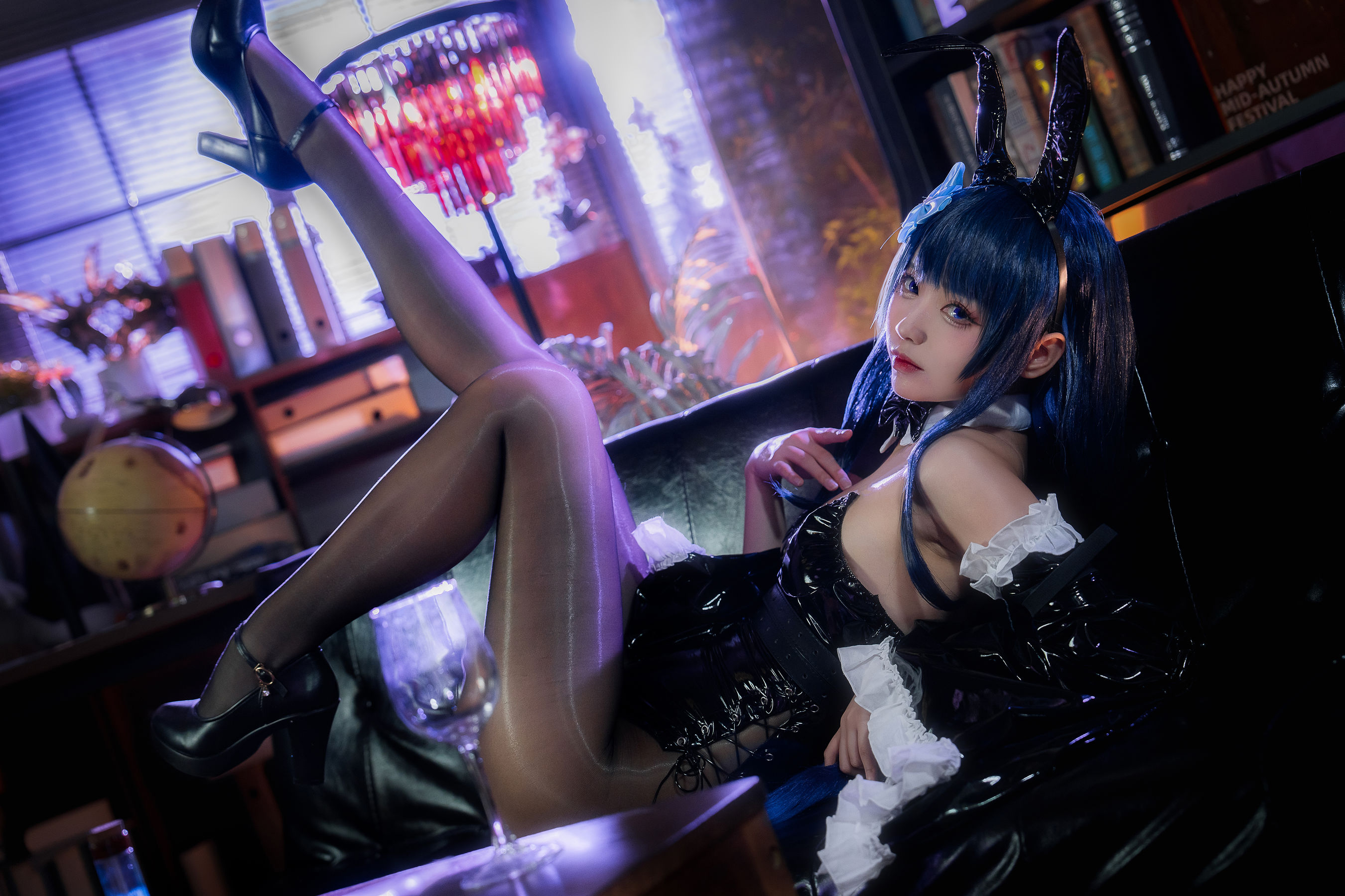 动漫博主大大卷卷小卷 - 原神雷电将军 兔女郎第5张