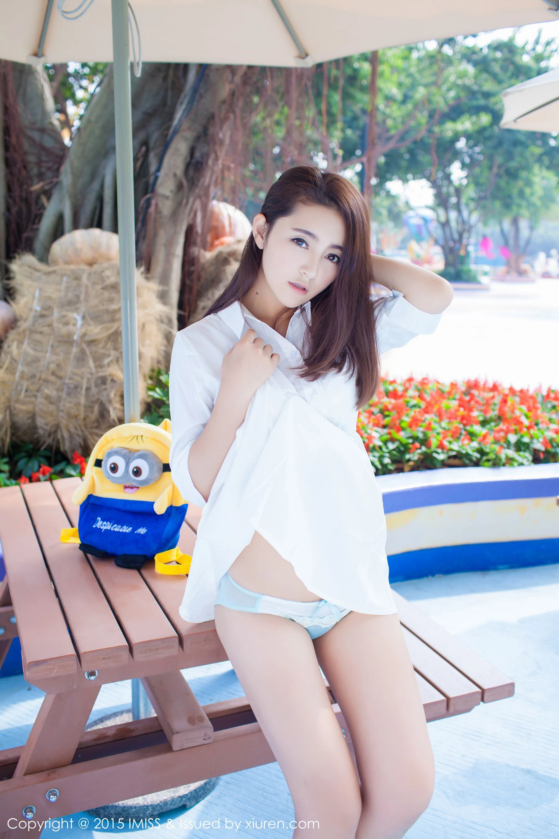  夏茉GIGI《小清新街拍》 爱蜜社IMiss Vol.053第4张